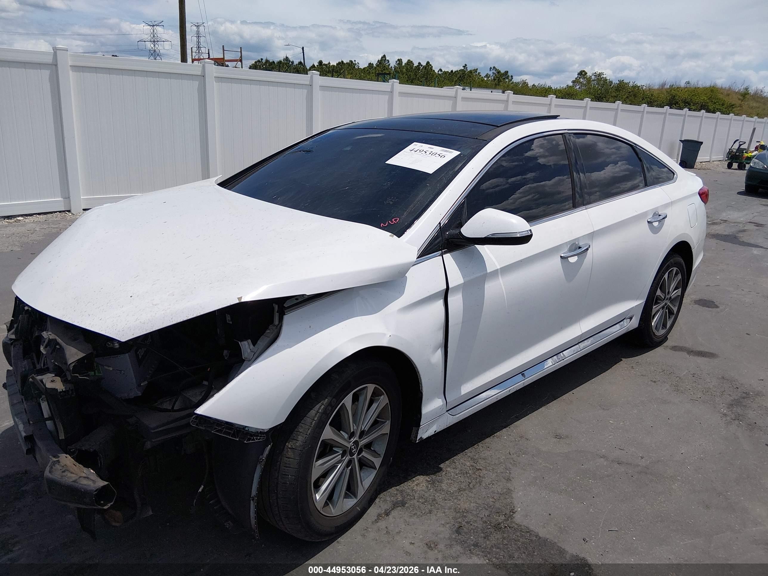 2016 Hyundai Sonata Limited White vin: 5NPE34AF1GH337264