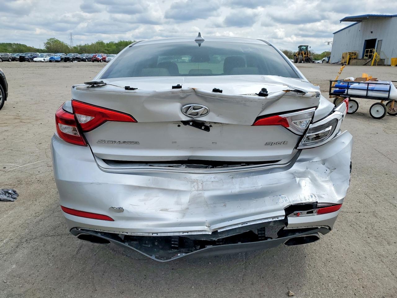 2016 Hyundai Sonata Sport Silver vin: 5NPE34AF1GH401898