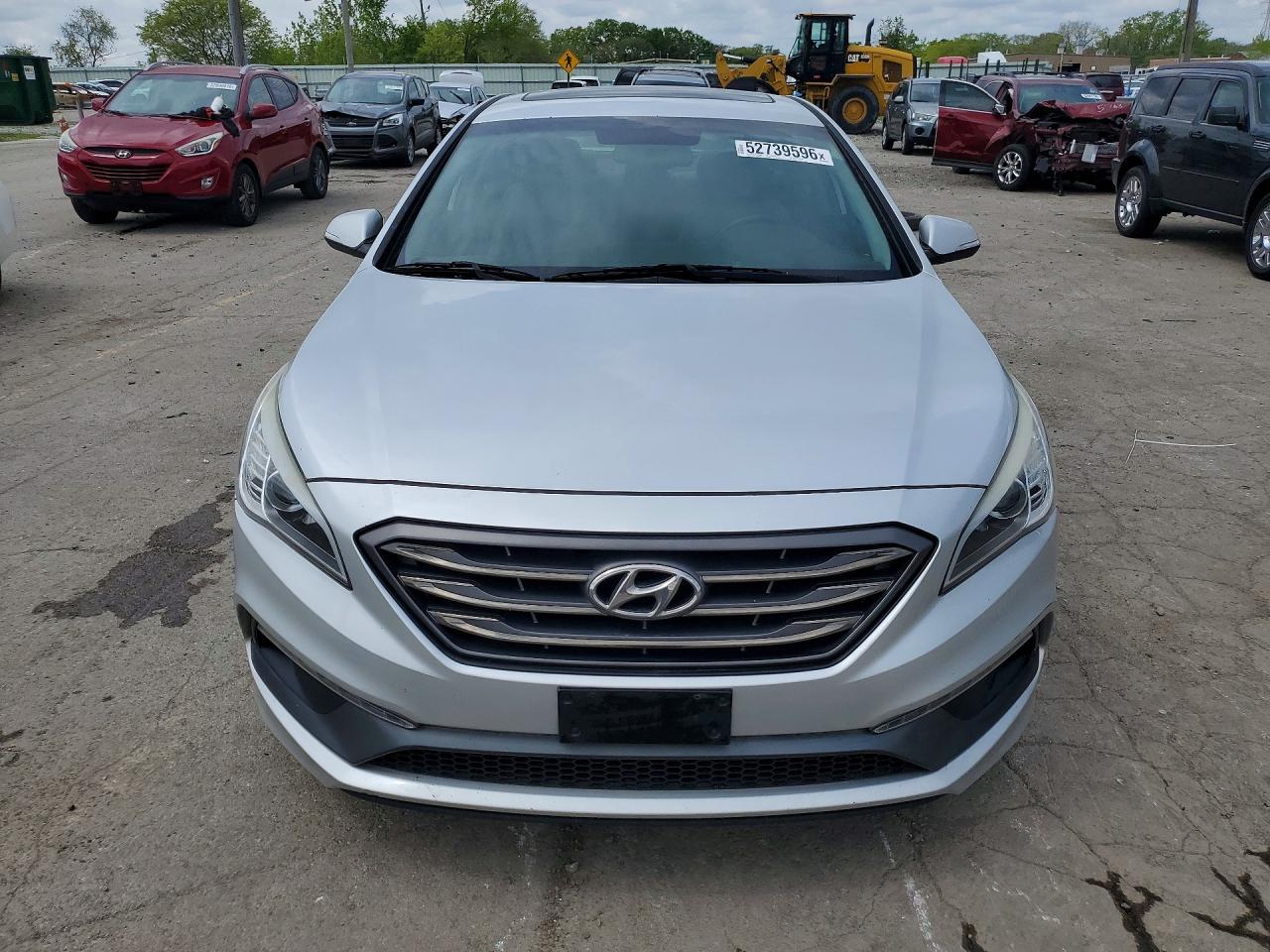 2016 Hyundai Sonata Sport Silver vin: 5NPE34AF1GH401898