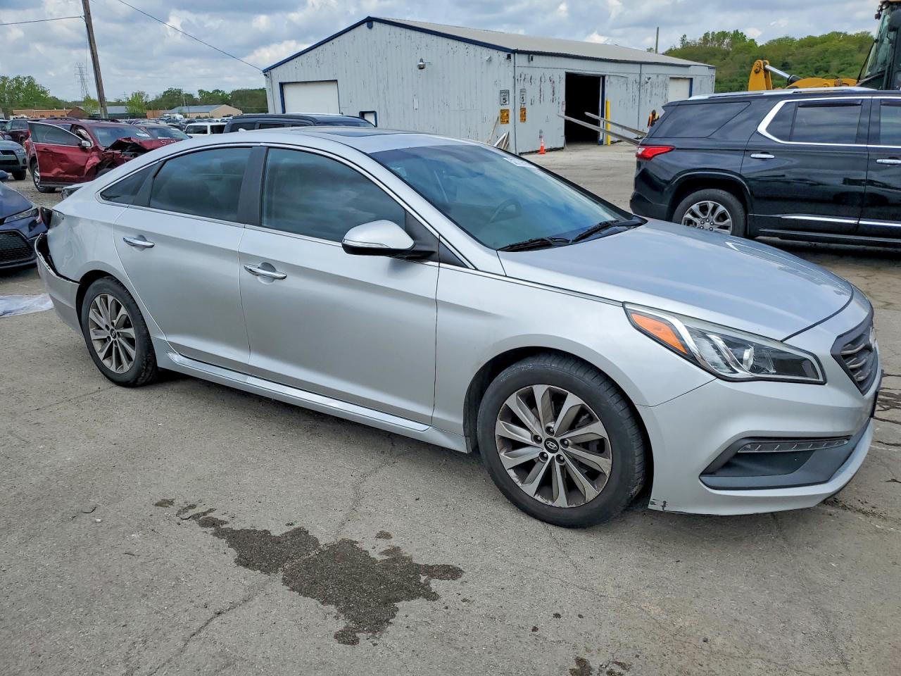 2016 Hyundai Sonata Sport Silver vin: 5NPE34AF1GH401898
