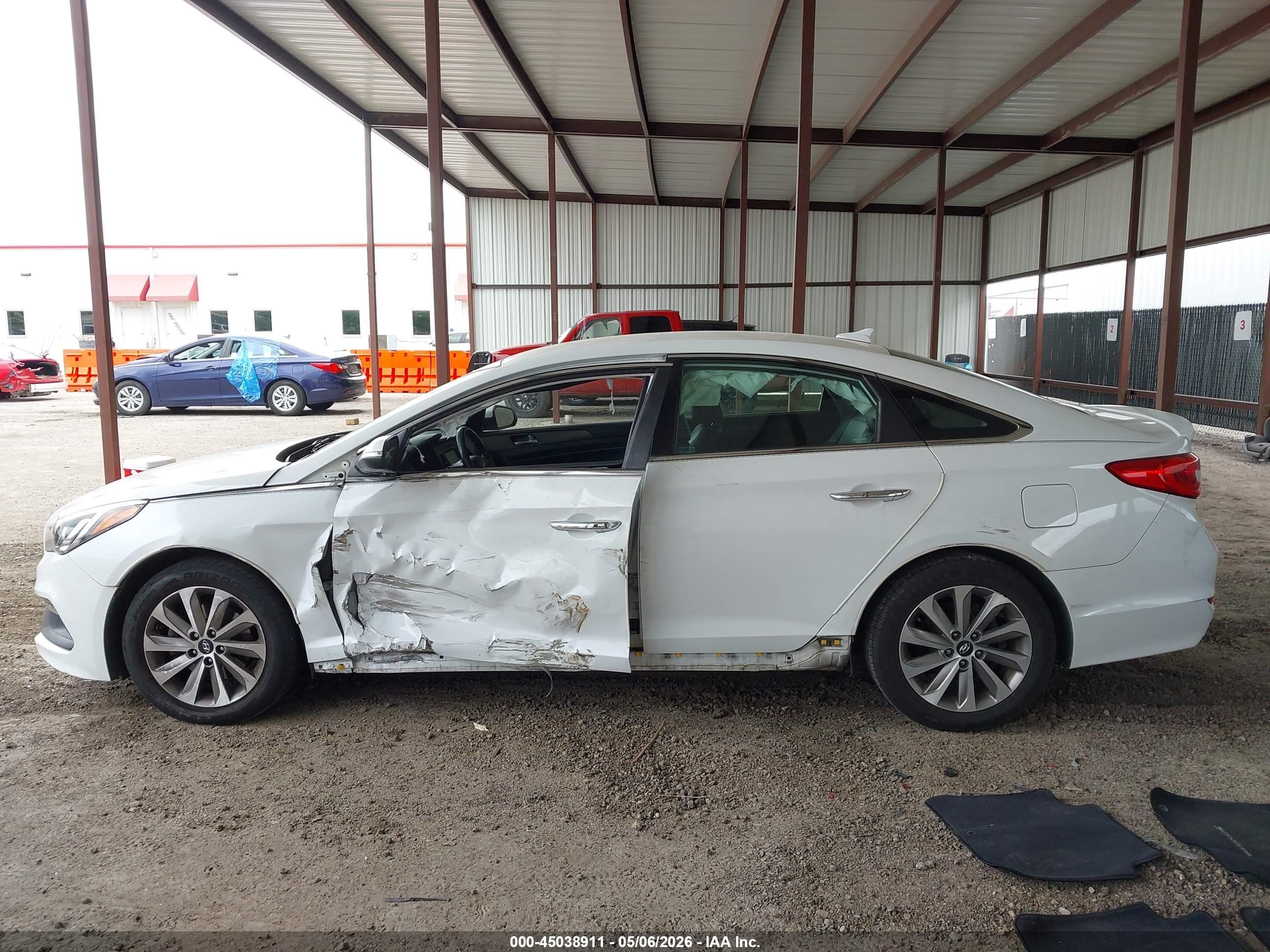 2016 Hyundai Sonata Sport White vin: 5NPE34AF1GH432648