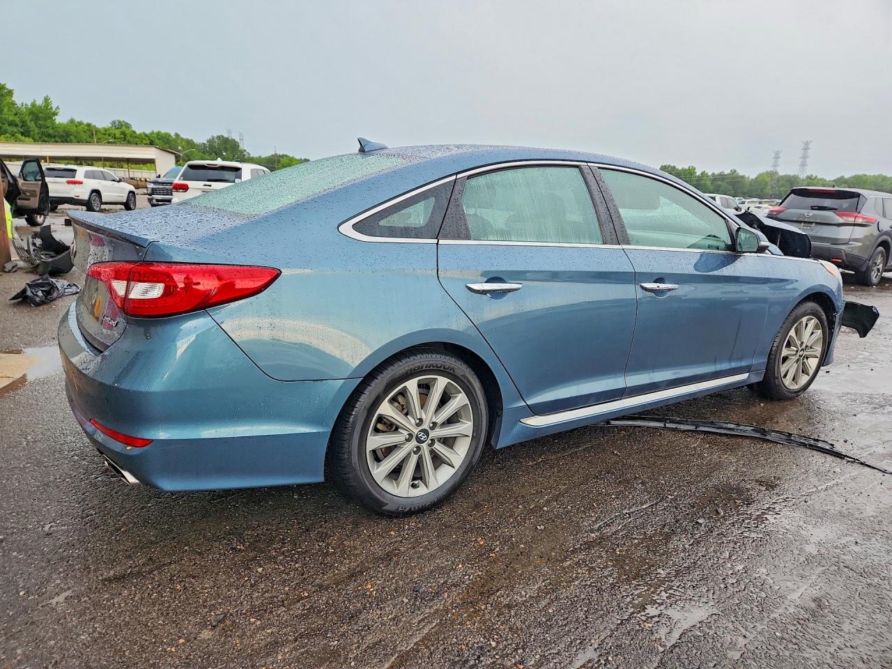 2017 Hyundai Sonata Limited Blue vin: 5NPE34AF1HH503719