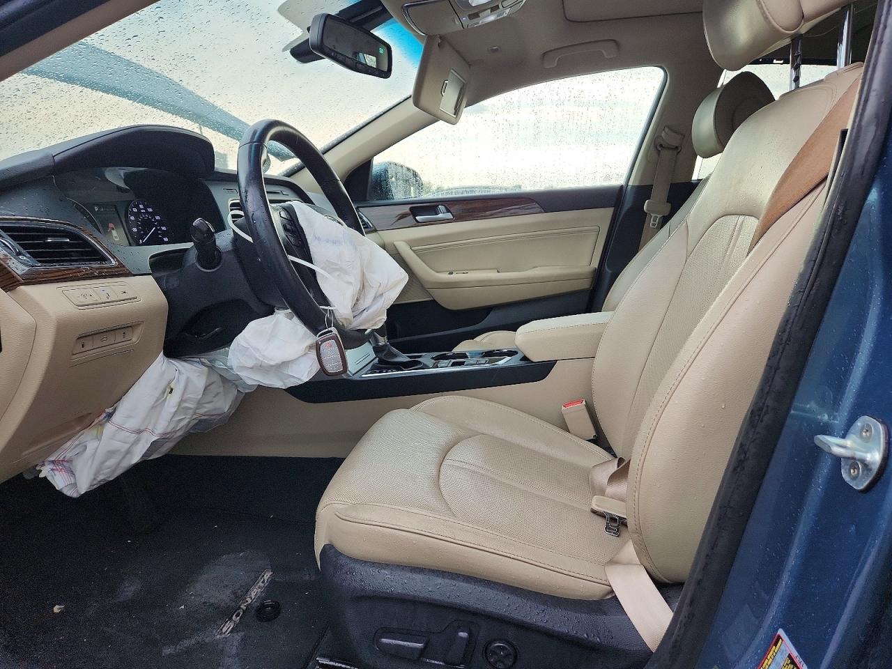 2017 Hyundai Sonata Limited Blue vin: 5NPE34AF1HH503719