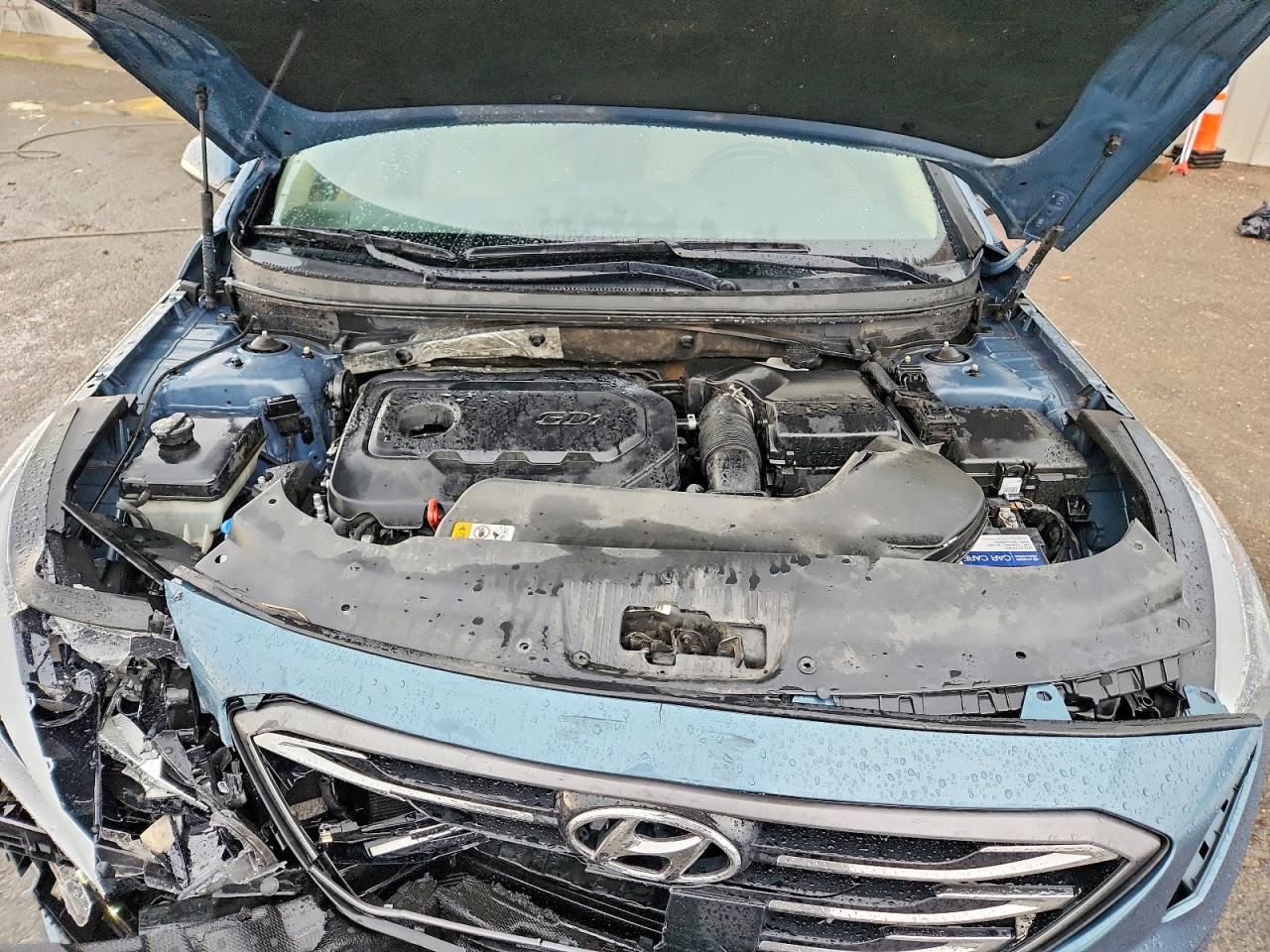 2017 Hyundai Sonata Limited Blue vin: 5NPE34AF1HH503719