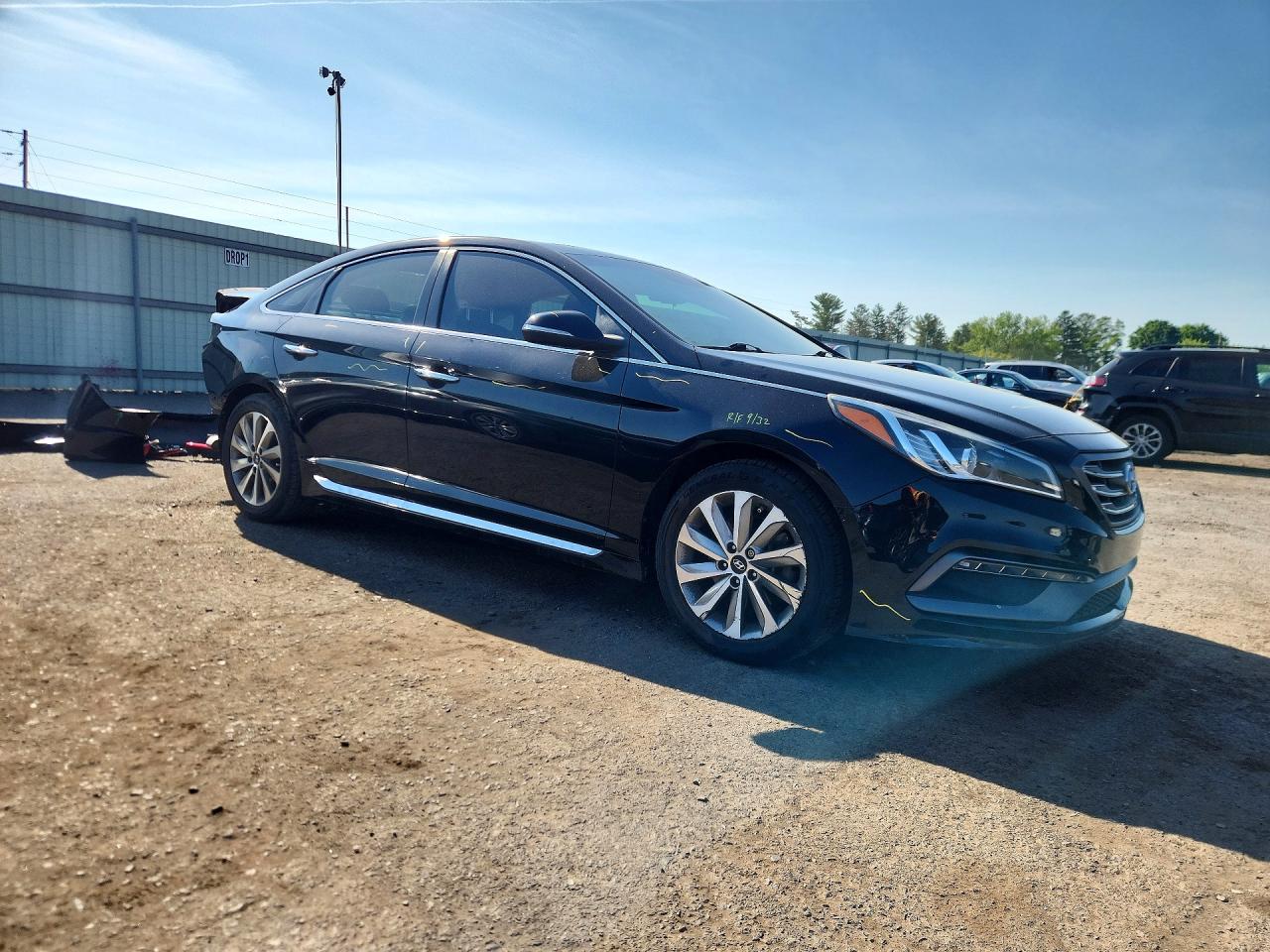 2017 Hyundai Sonata Sport Черный vin: 5NPE34AF1HH579361