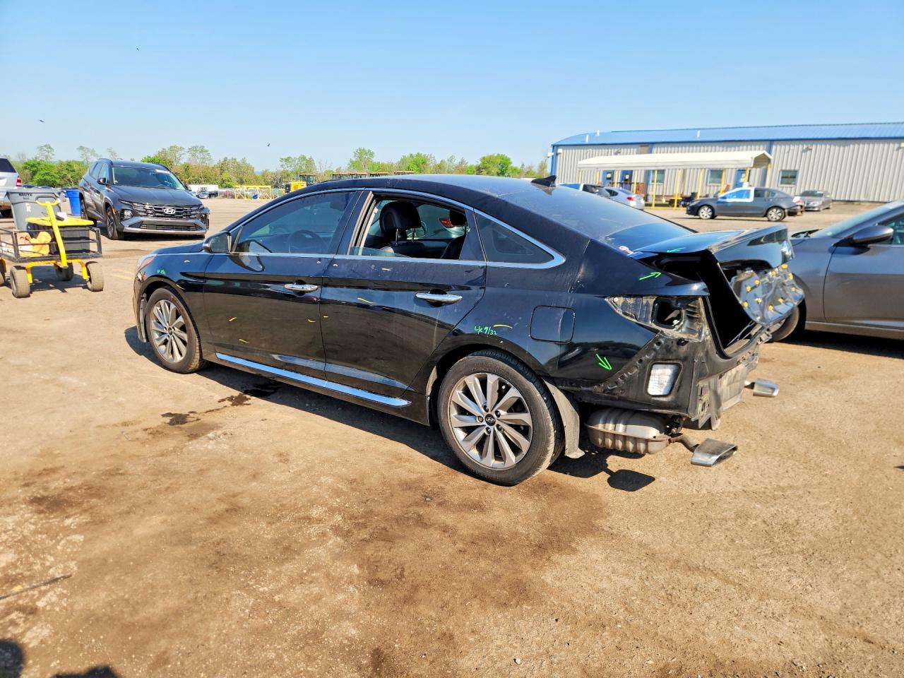 2017 Hyundai Sonata Sport Черный vin: 5NPE34AF1HH579361