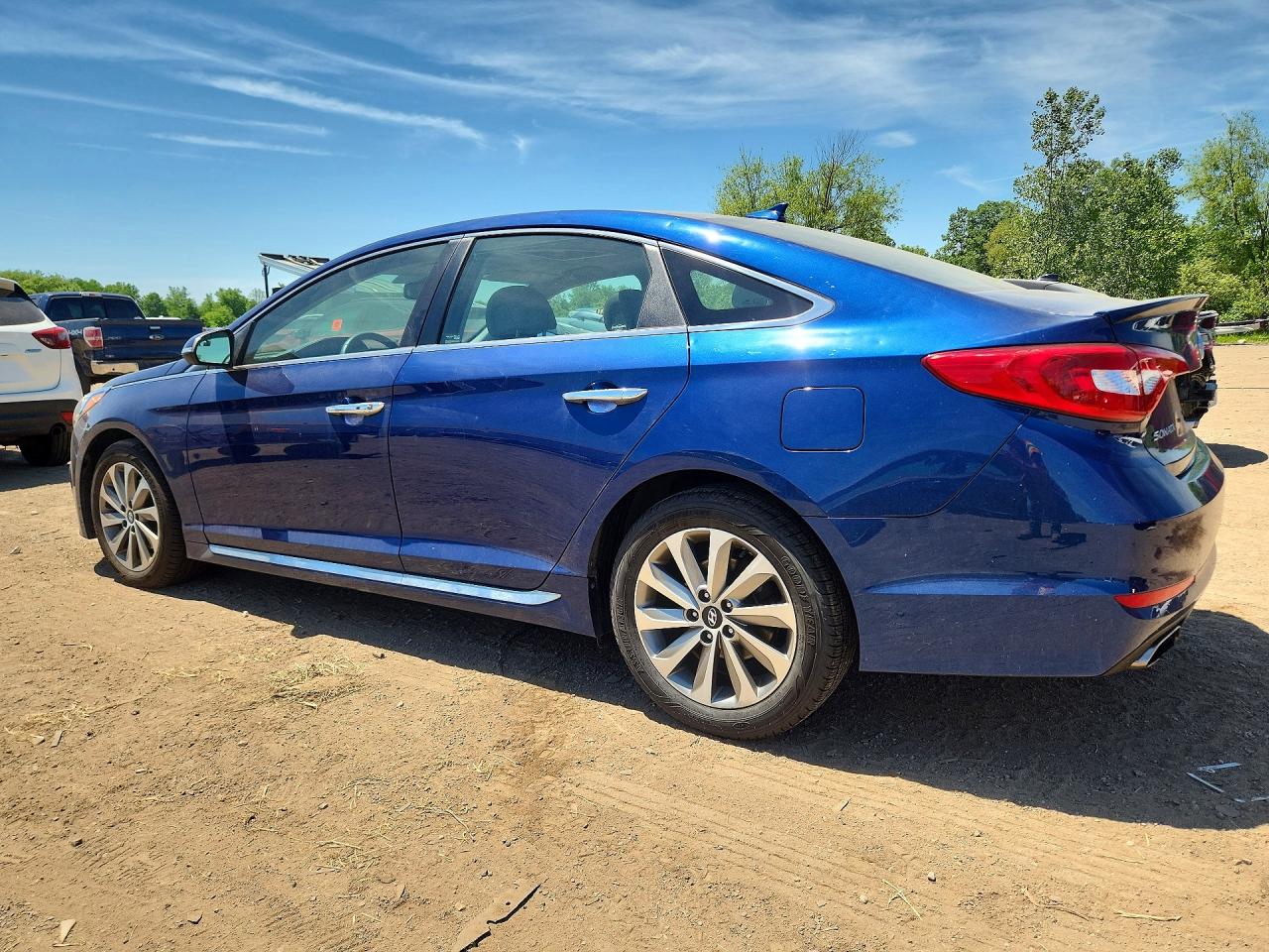 2017 Hyundai Sonata Sport Синий vin: 5NPE34AF1HH584723