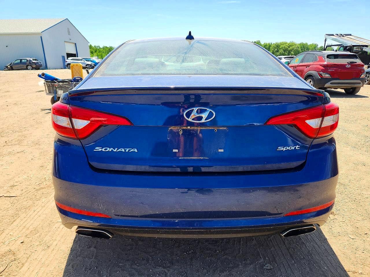2017 Hyundai Sonata Sport Синий vin: 5NPE34AF1HH584723