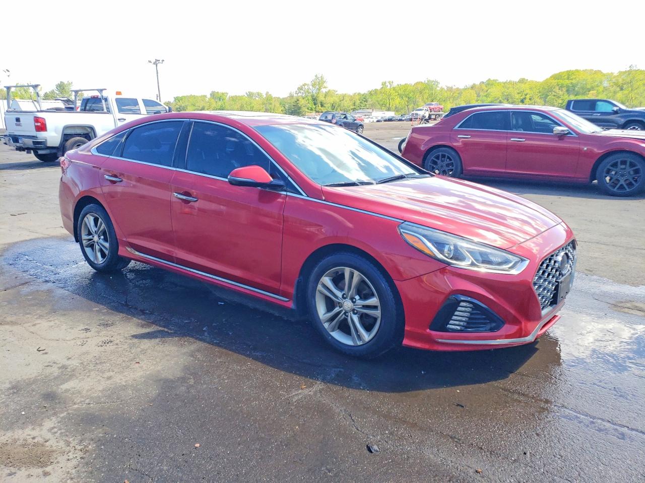 2018 Hyundai Sonata Sport Красный vin: 5NPE34AF1JH606497