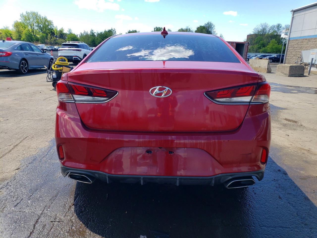 2018 Hyundai Sonata Sport Красный vin: 5NPE34AF1JH606497