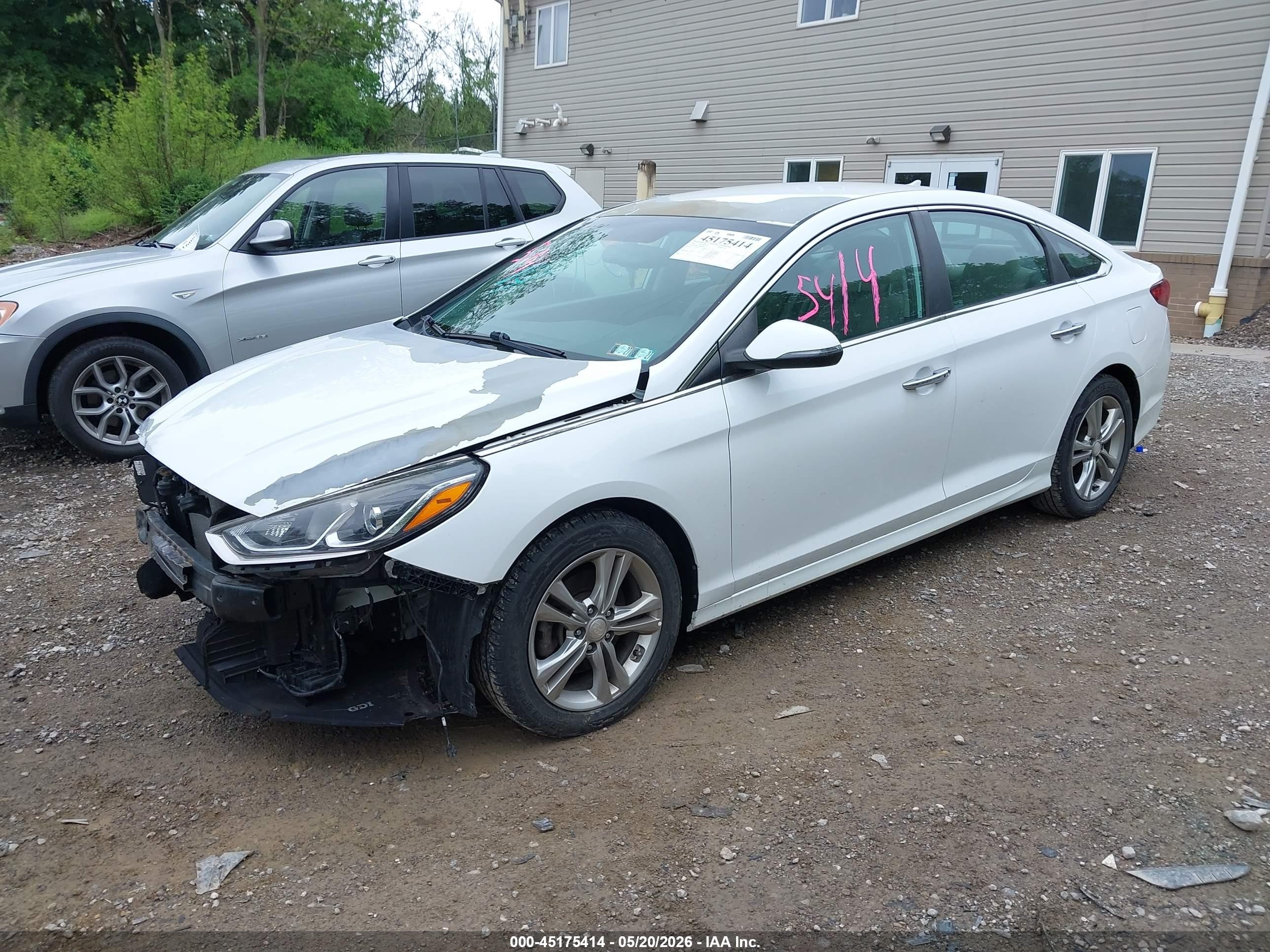 2018 Hyundai Sonata Sel White vin: 5NPE34AF1JH624935