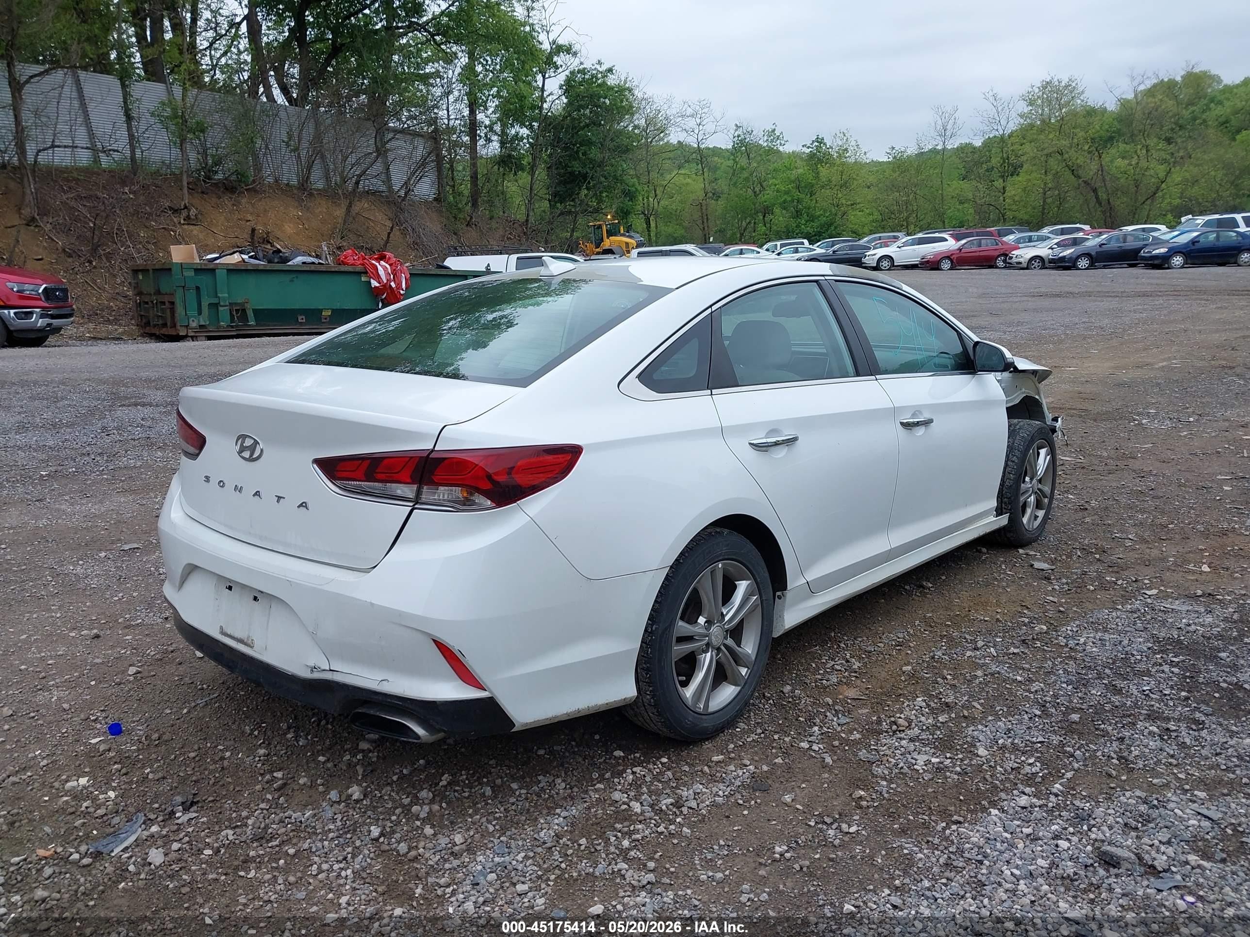 2018 Hyundai Sonata Sel White vin: 5NPE34AF1JH624935