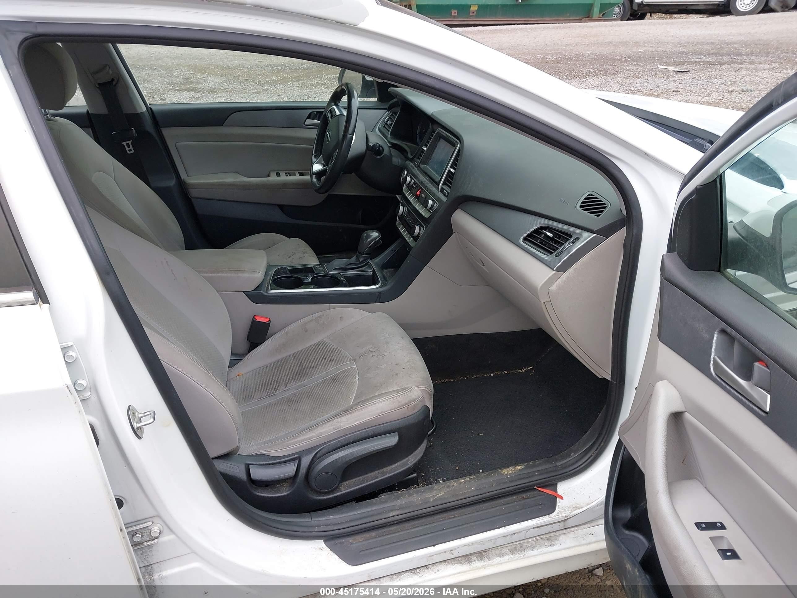 2018 Hyundai Sonata Sel White vin: 5NPE34AF1JH624935