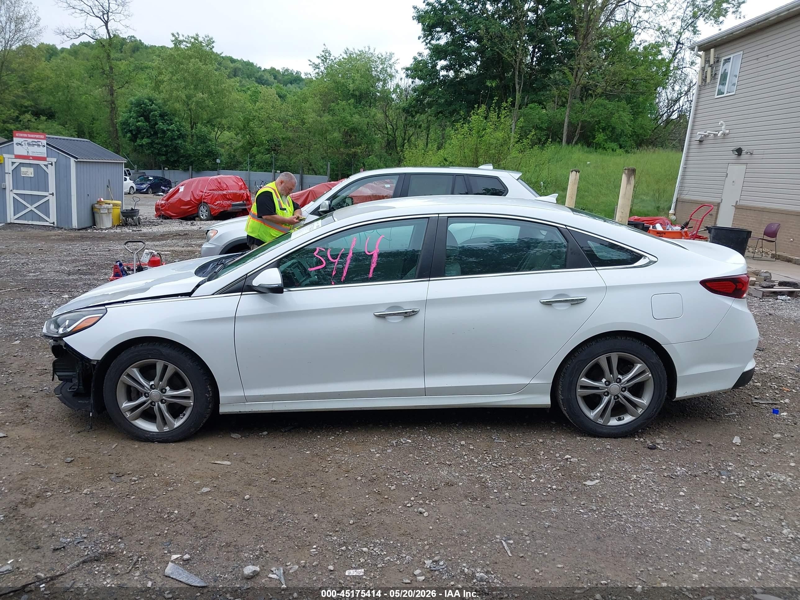 2018 Hyundai Sonata Sel White vin: 5NPE34AF1JH624935