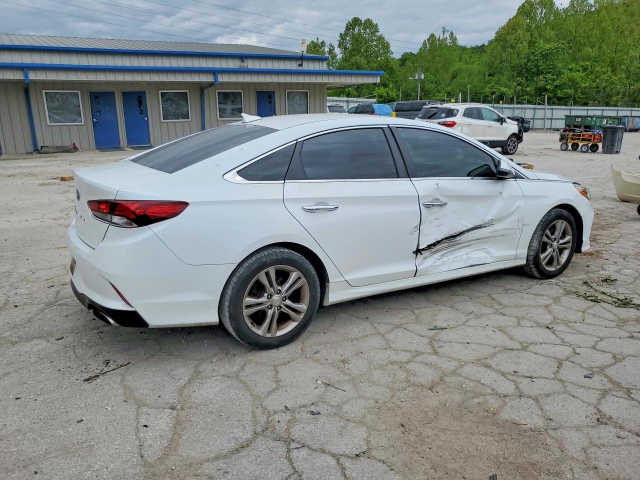 2018 Hyundai Sonata Sel White vin: 5NPE34AF1JH649995