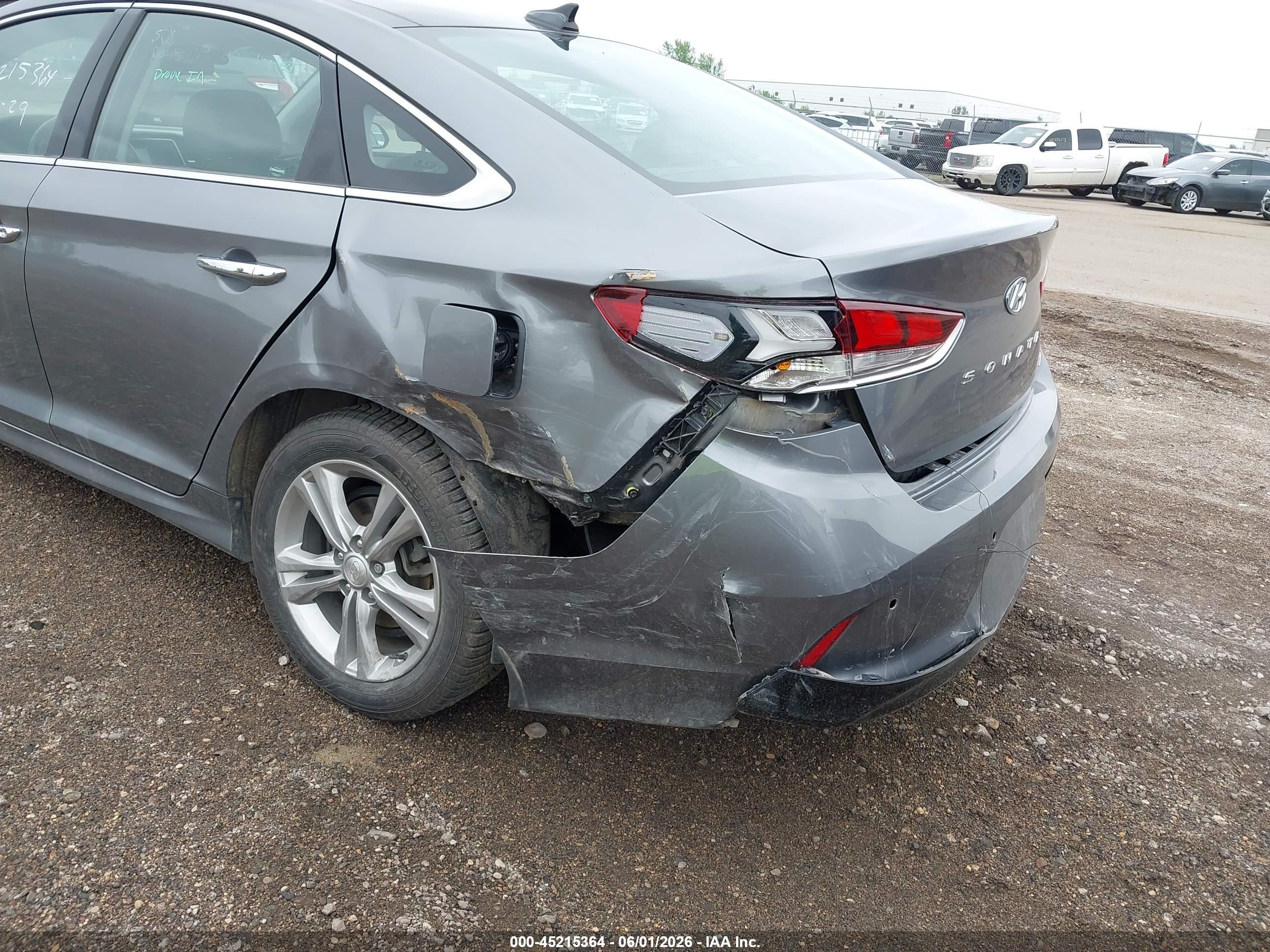 2018 Hyundai Sonata Limited Gray vin: 5NPE34AF1JH717812