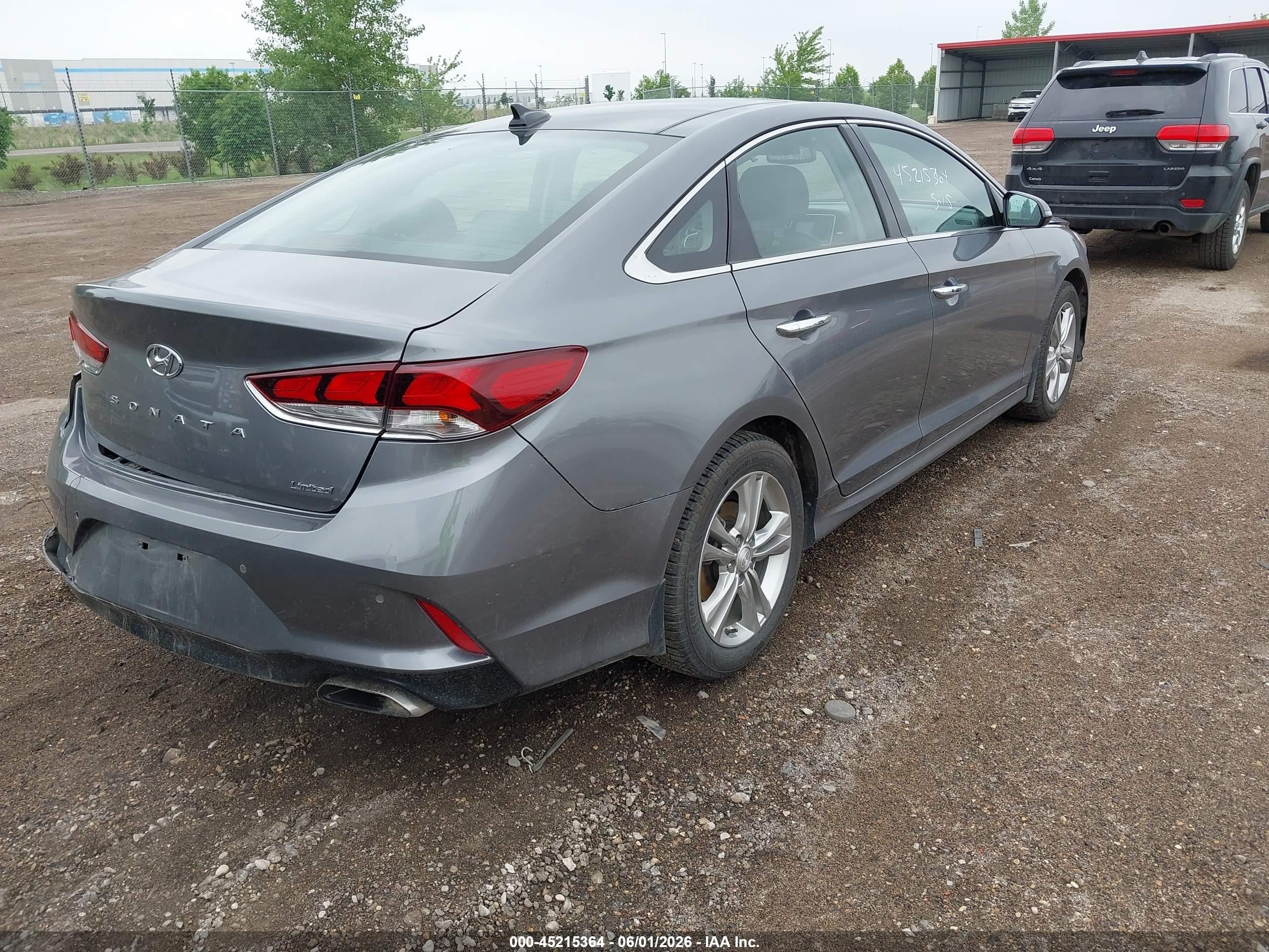 2018 Hyundai Sonata Limited Gray vin: 5NPE34AF1JH717812