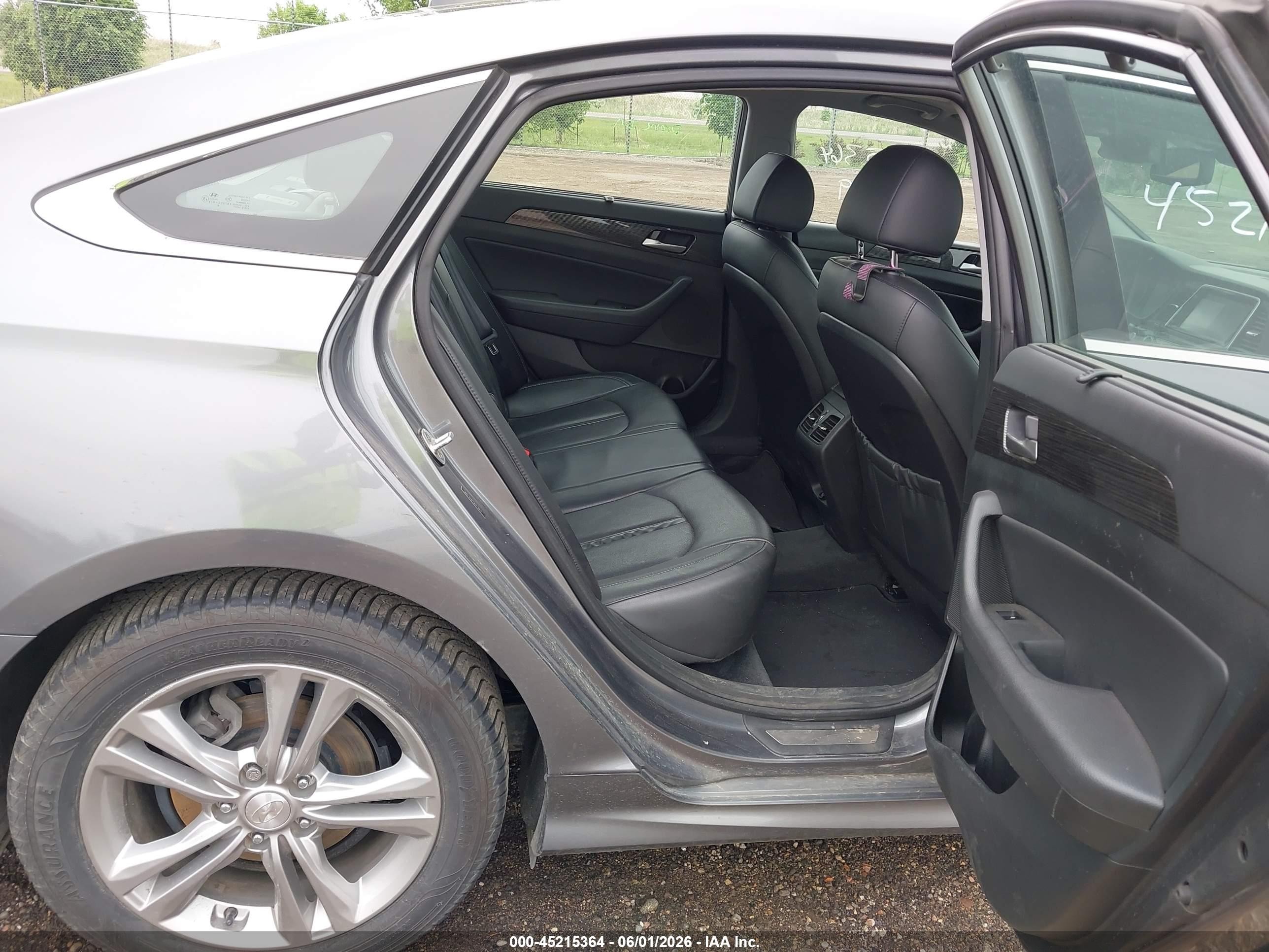 2018 Hyundai Sonata Limited Gray vin: 5NPE34AF1JH717812