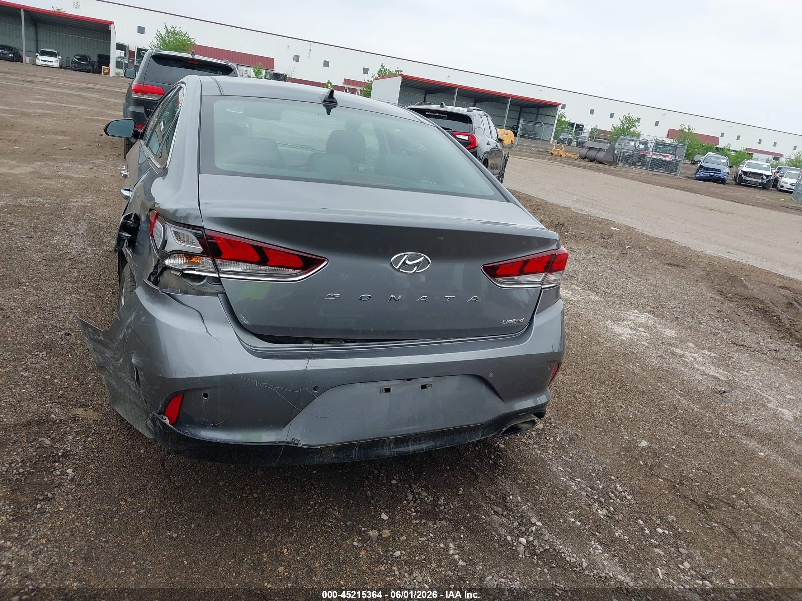 2018 Hyundai Sonata Limited Gray vin: 5NPE34AF1JH717812