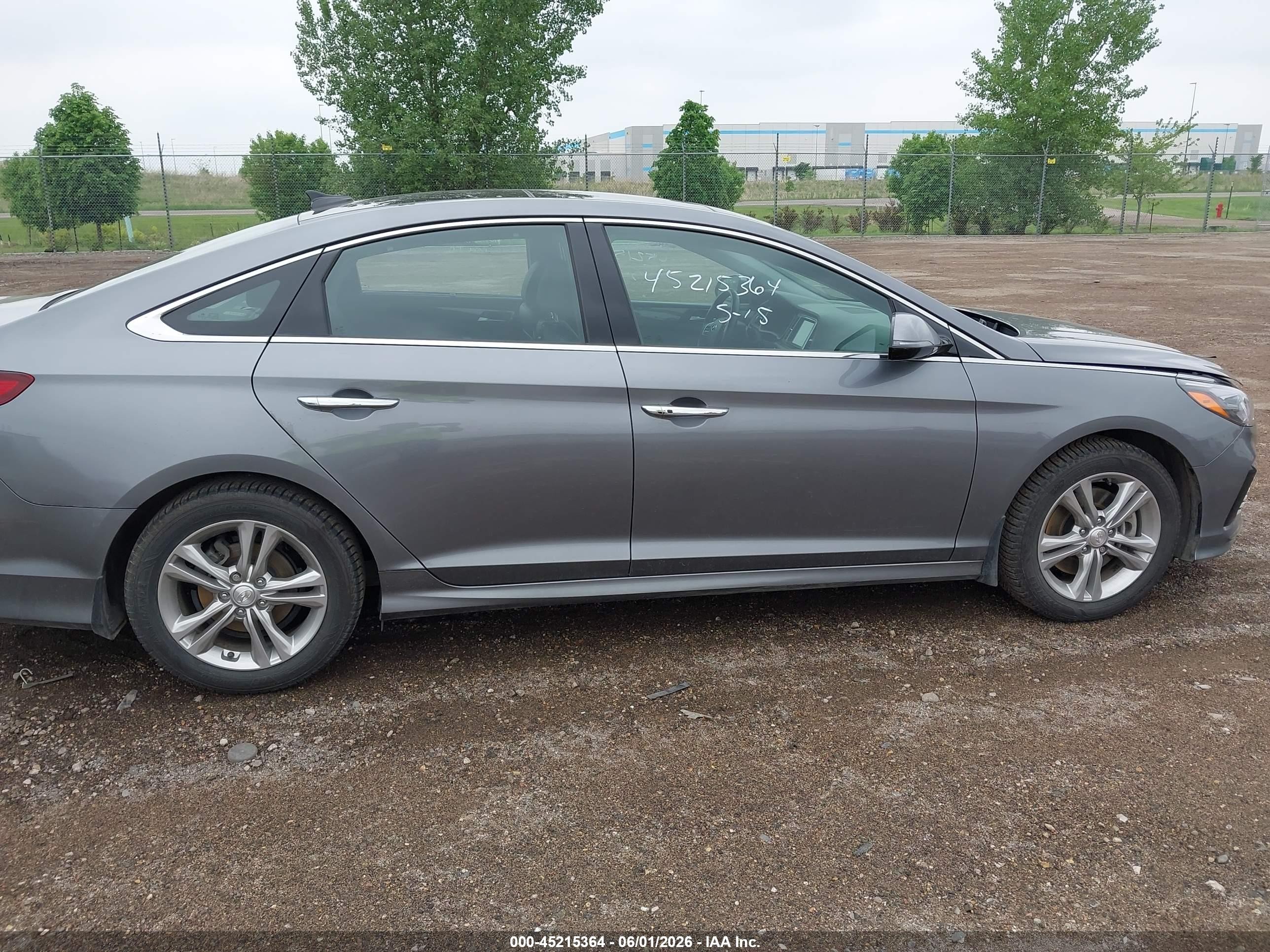 2018 Hyundai Sonata Limited Gray vin: 5NPE34AF1JH717812