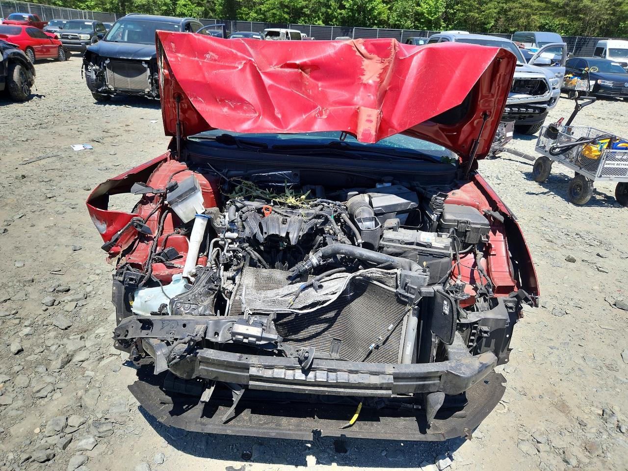 2019 Hyundai Sonata Sel Red vin: 5NPE34AF1KH750147