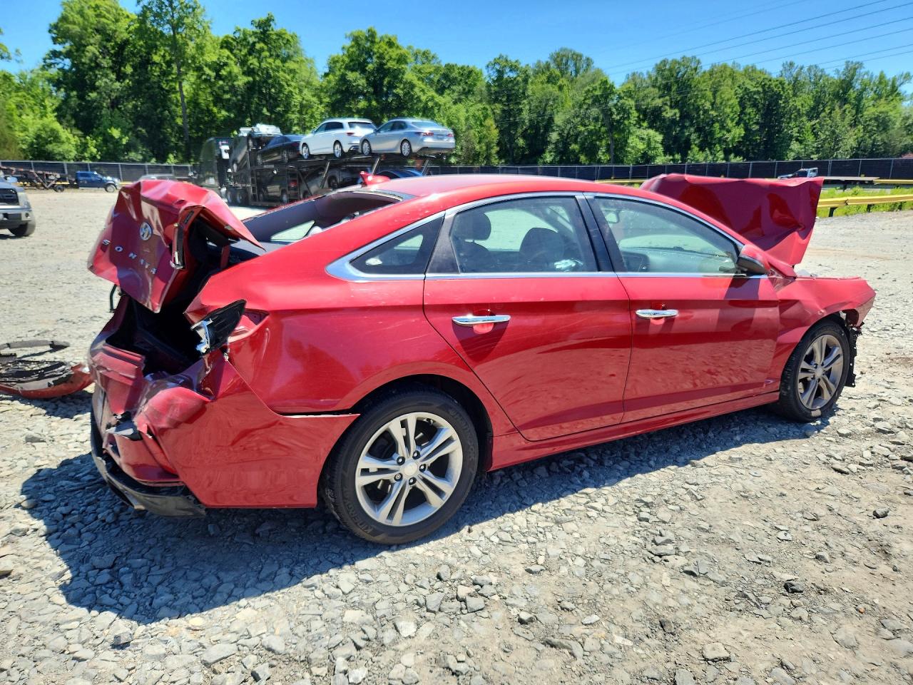 2019 Hyundai Sonata Sel Red vin: 5NPE34AF1KH750147