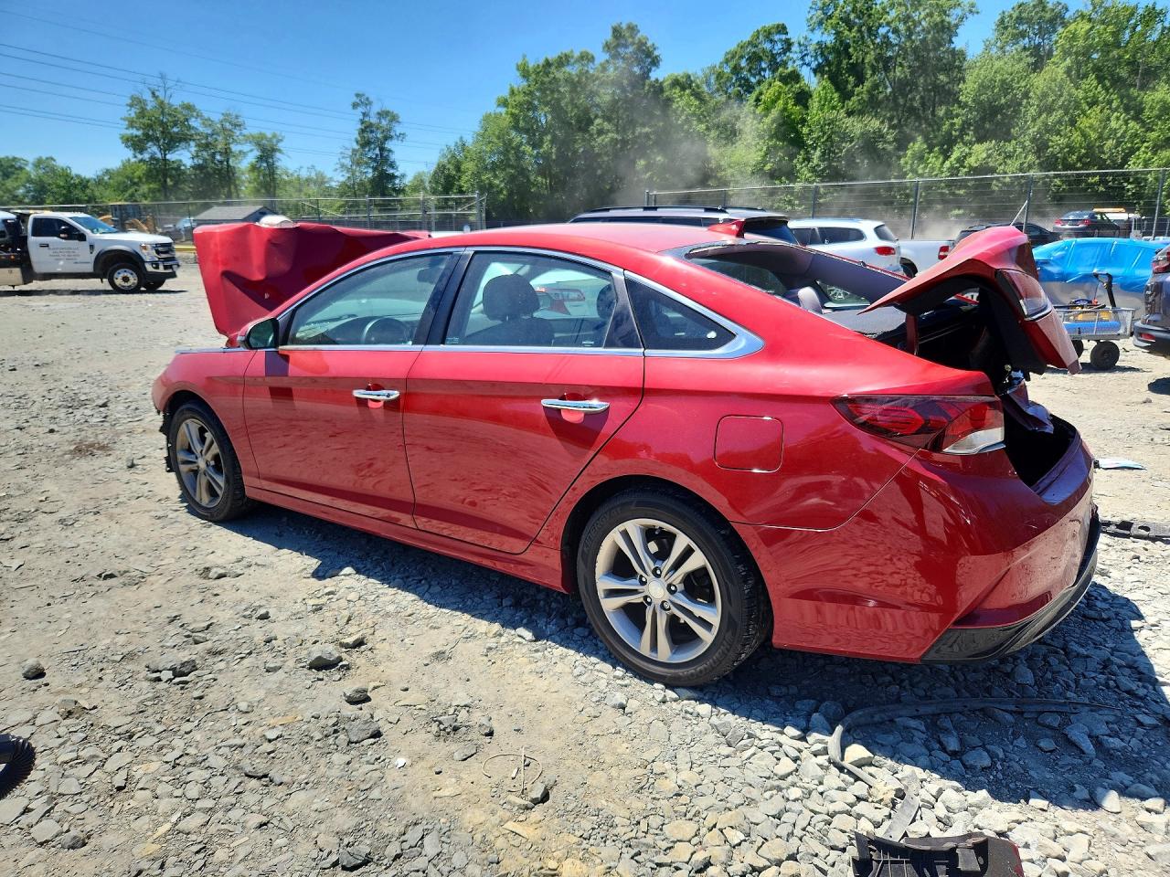 2019 Hyundai Sonata Sel Red vin: 5NPE34AF1KH750147