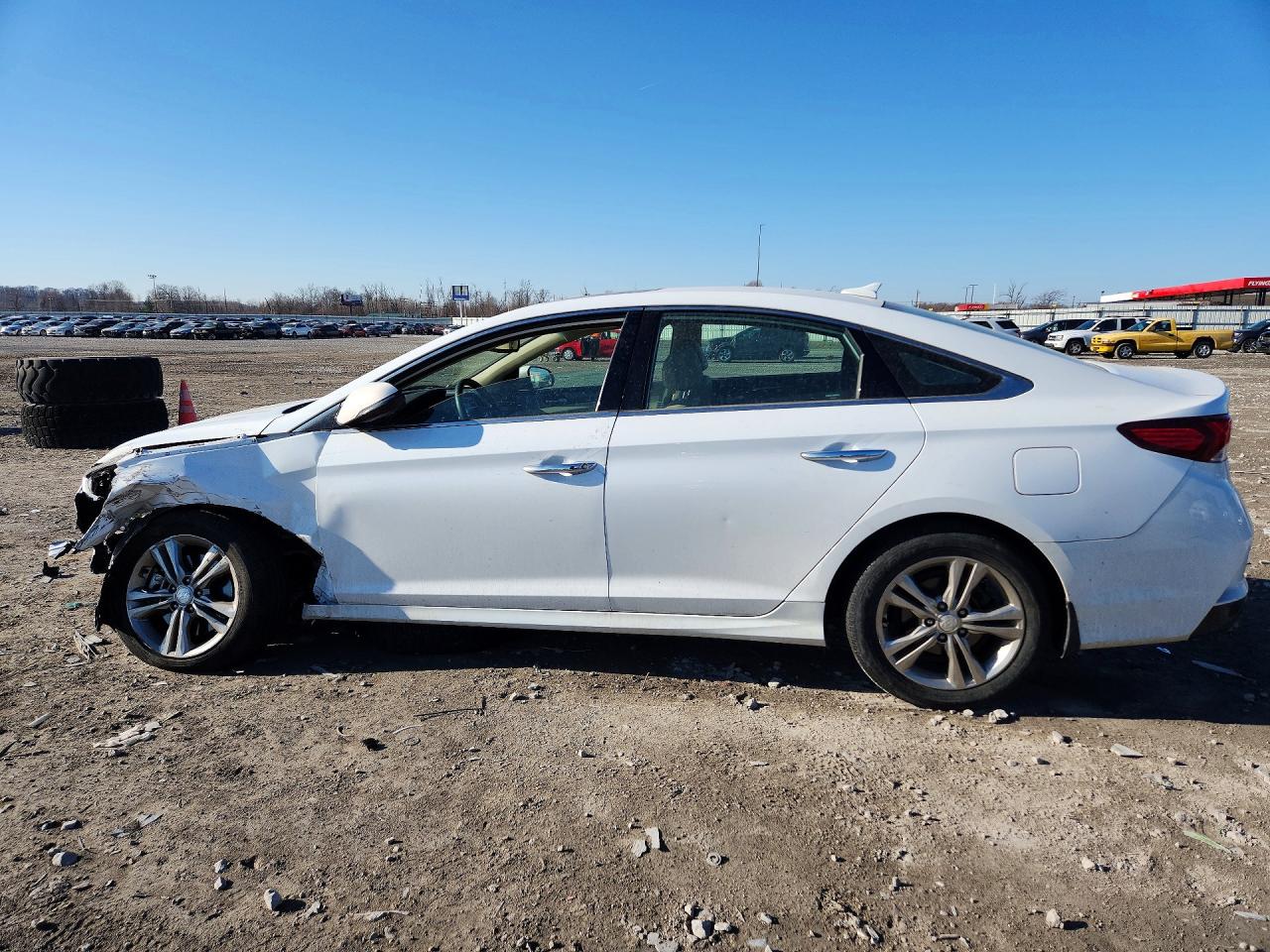 2019 Hyundai Sonata Limited White vin: 5NPE34AF1KH809956