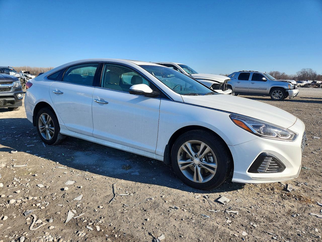 2019 Hyundai Sonata Limited White vin: 5NPE34AF1KH809956