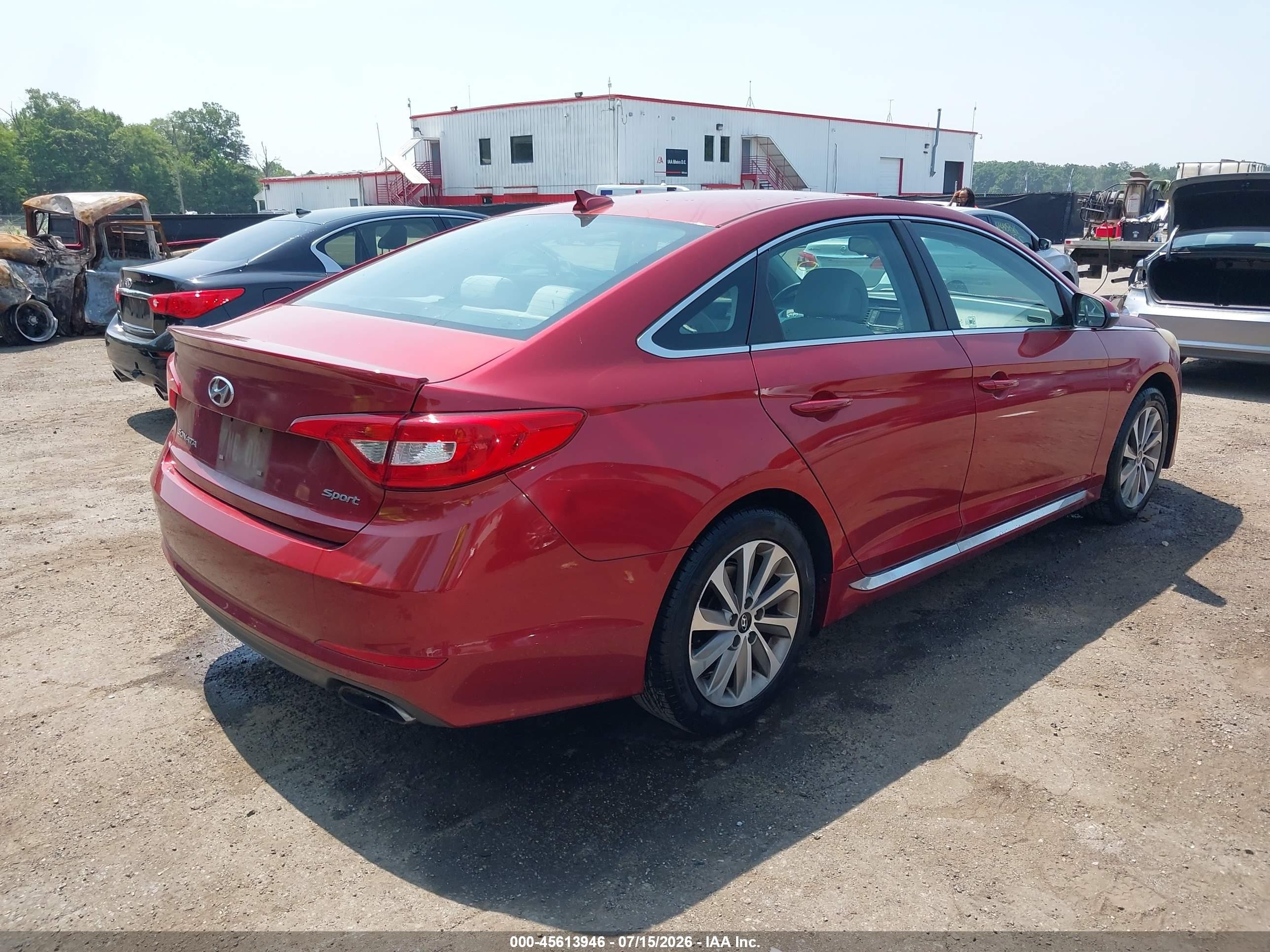 2015 Hyundai Sonata Sport Red vin: 5NPE34AF2FH029390