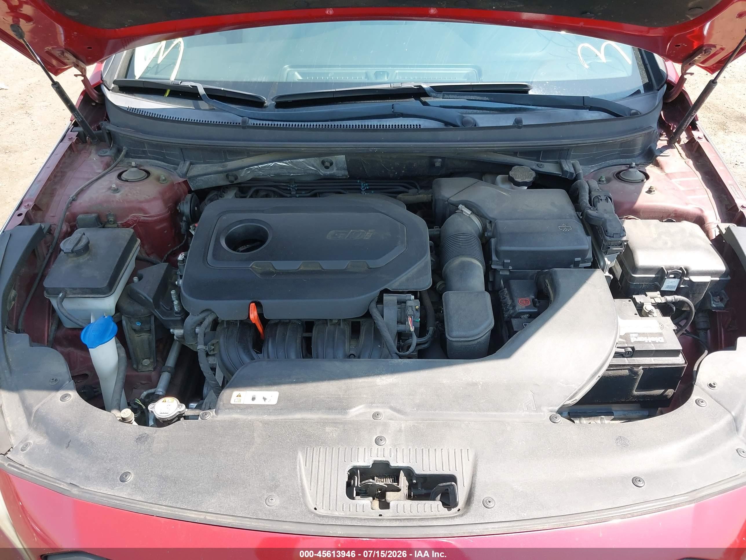 2015 Hyundai Sonata Sport Red vin: 5NPE34AF2FH029390
