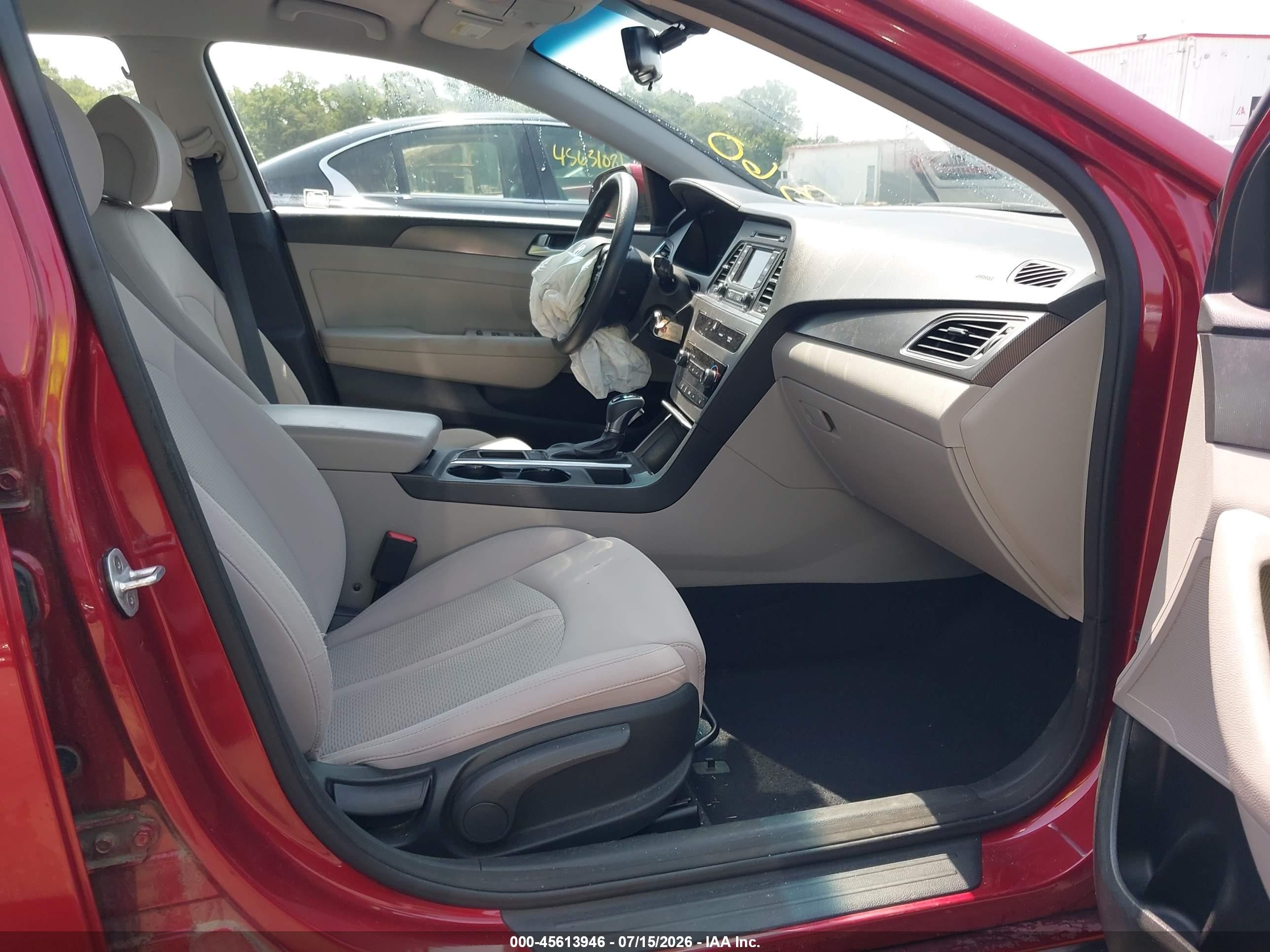 2015 Hyundai Sonata Sport Red vin: 5NPE34AF2FH029390