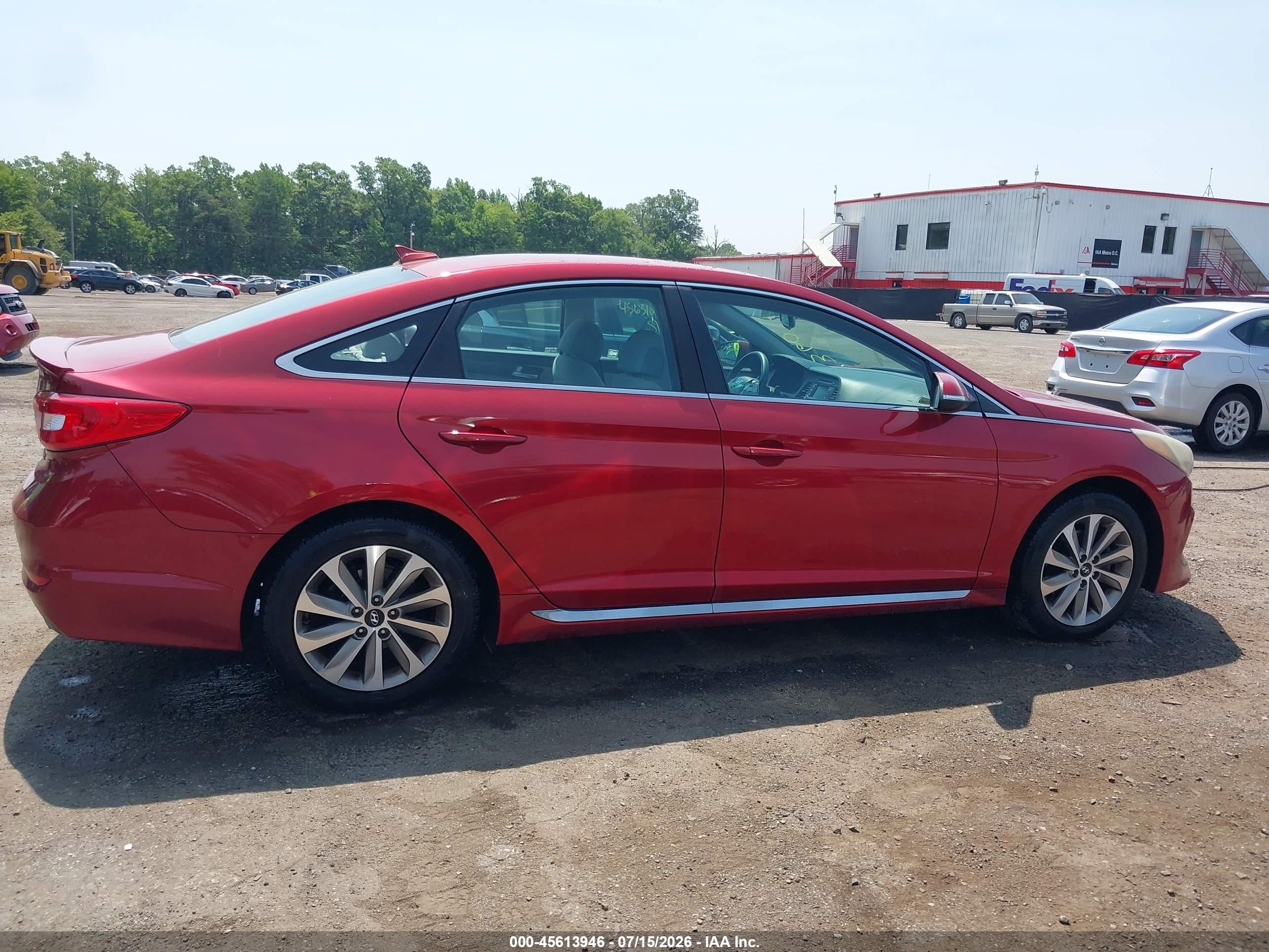 2015 Hyundai Sonata Sport Red vin: 5NPE34AF2FH029390