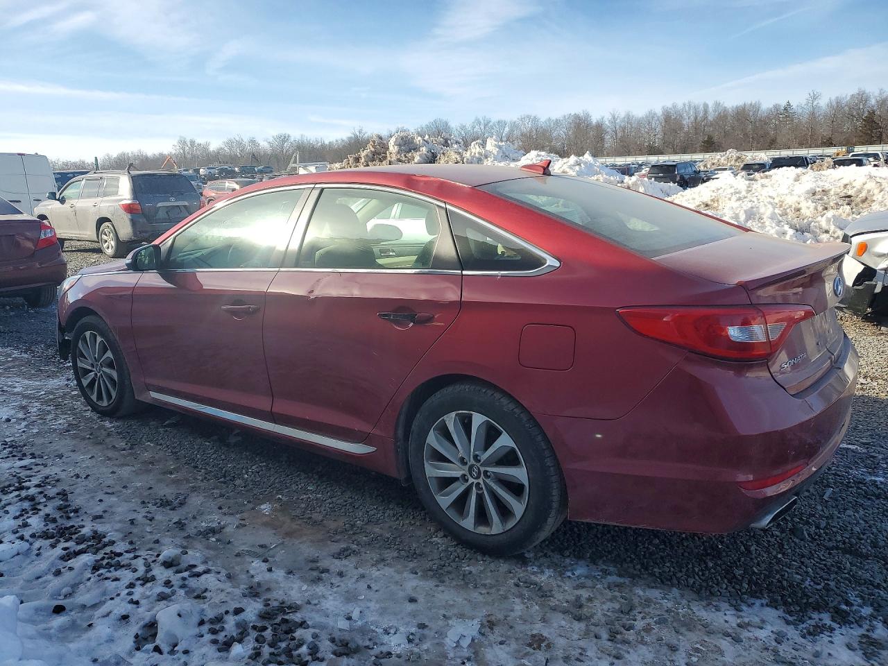 2015 Hyundai Sonata Red vin: 5NPE34AF2FH029406