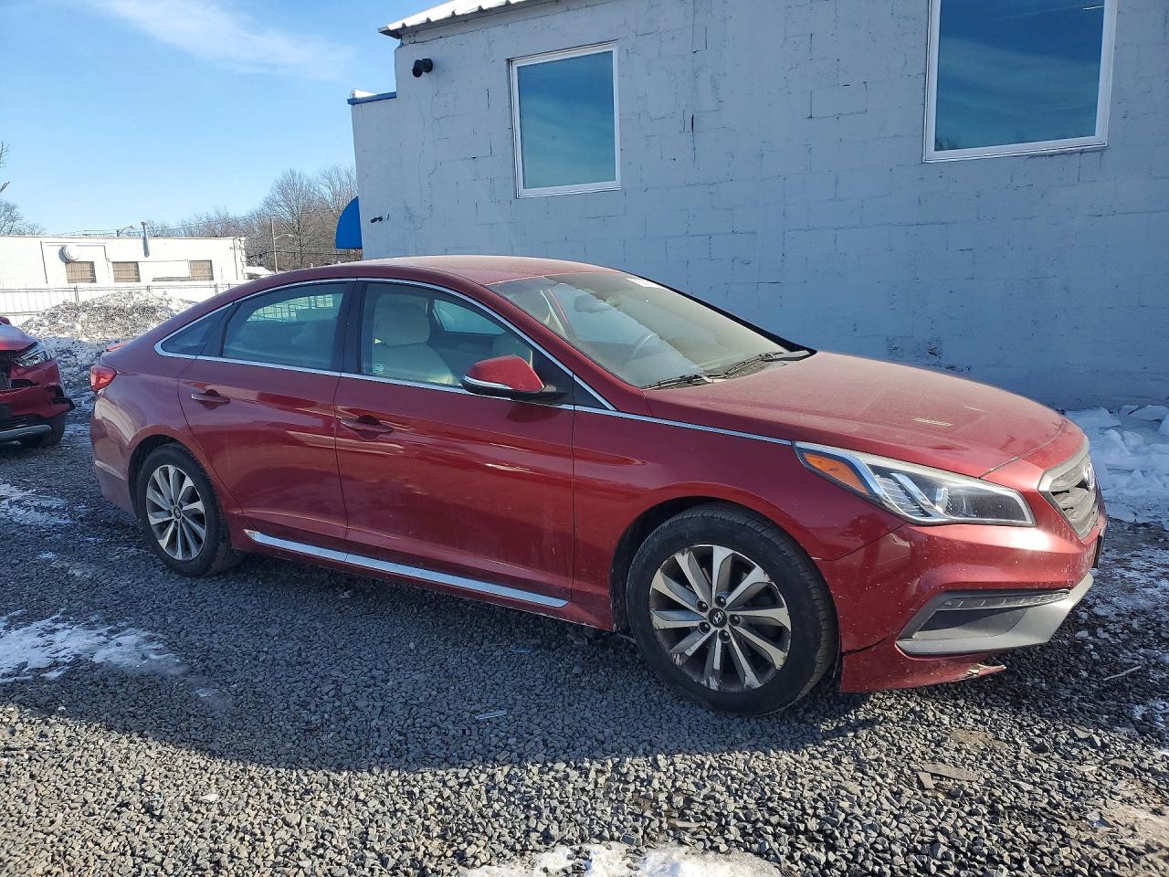 2015 Hyundai Sonata Red vin: 5NPE34AF2FH029406