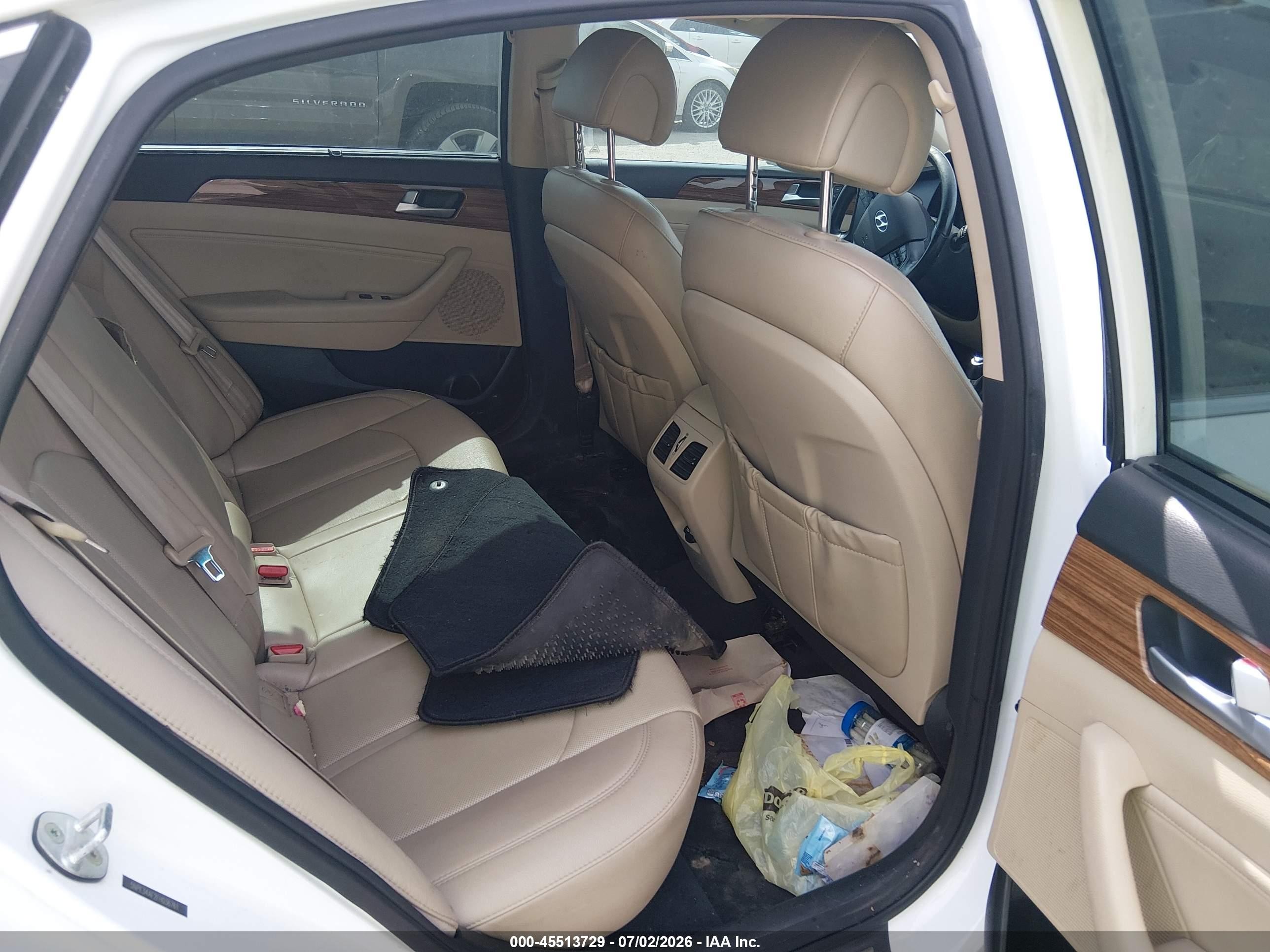 2015 Hyundai Sonata Limited Белый vin: 5NPE34AF2FH036761
