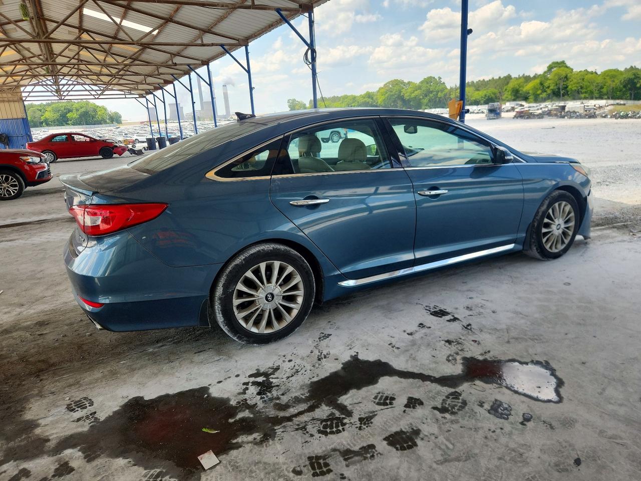 2015 Hyundai Sonata Limited Teal vin: 5NPE34AF2FH044147