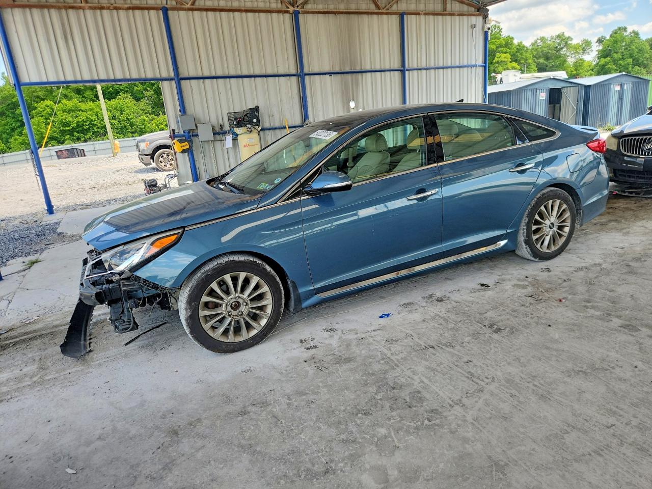 2015 Hyundai Sonata Limited Teal vin: 5NPE34AF2FH044147