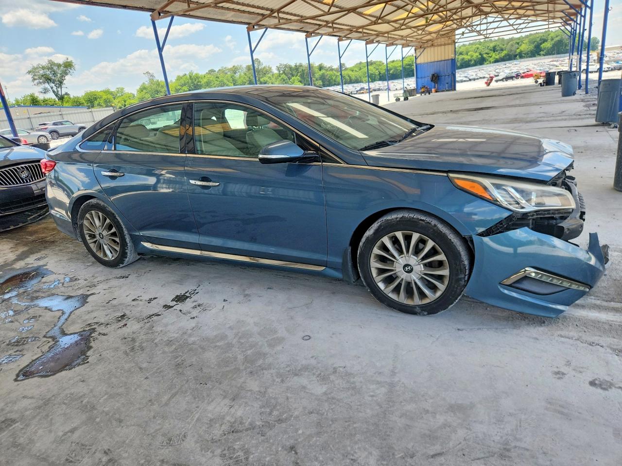 2015 Hyundai Sonata Limited Teal vin: 5NPE34AF2FH044147
