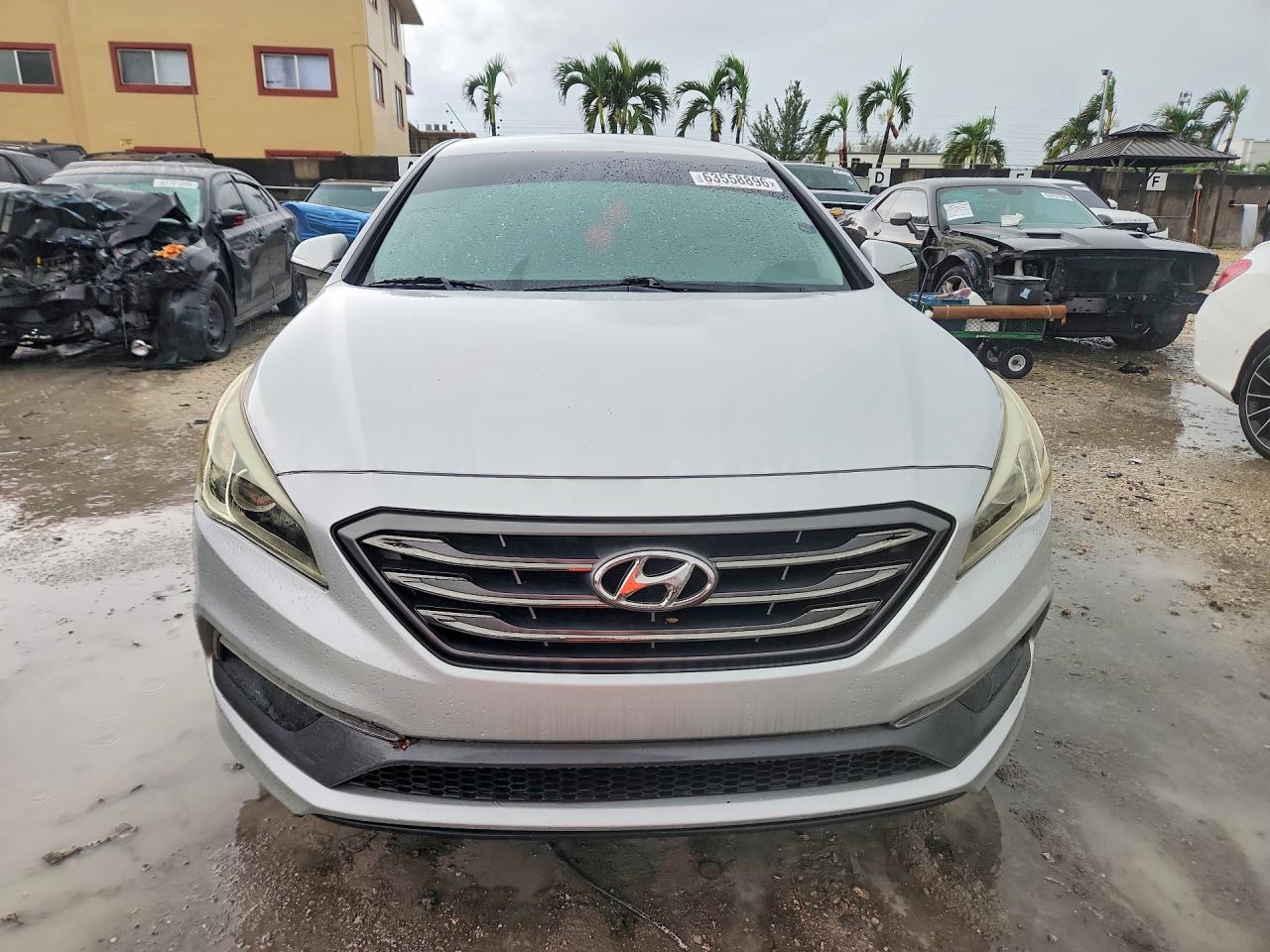 2015 Hyundai Sonata Sport Silver vin: 5NPE34AF2FH046464
