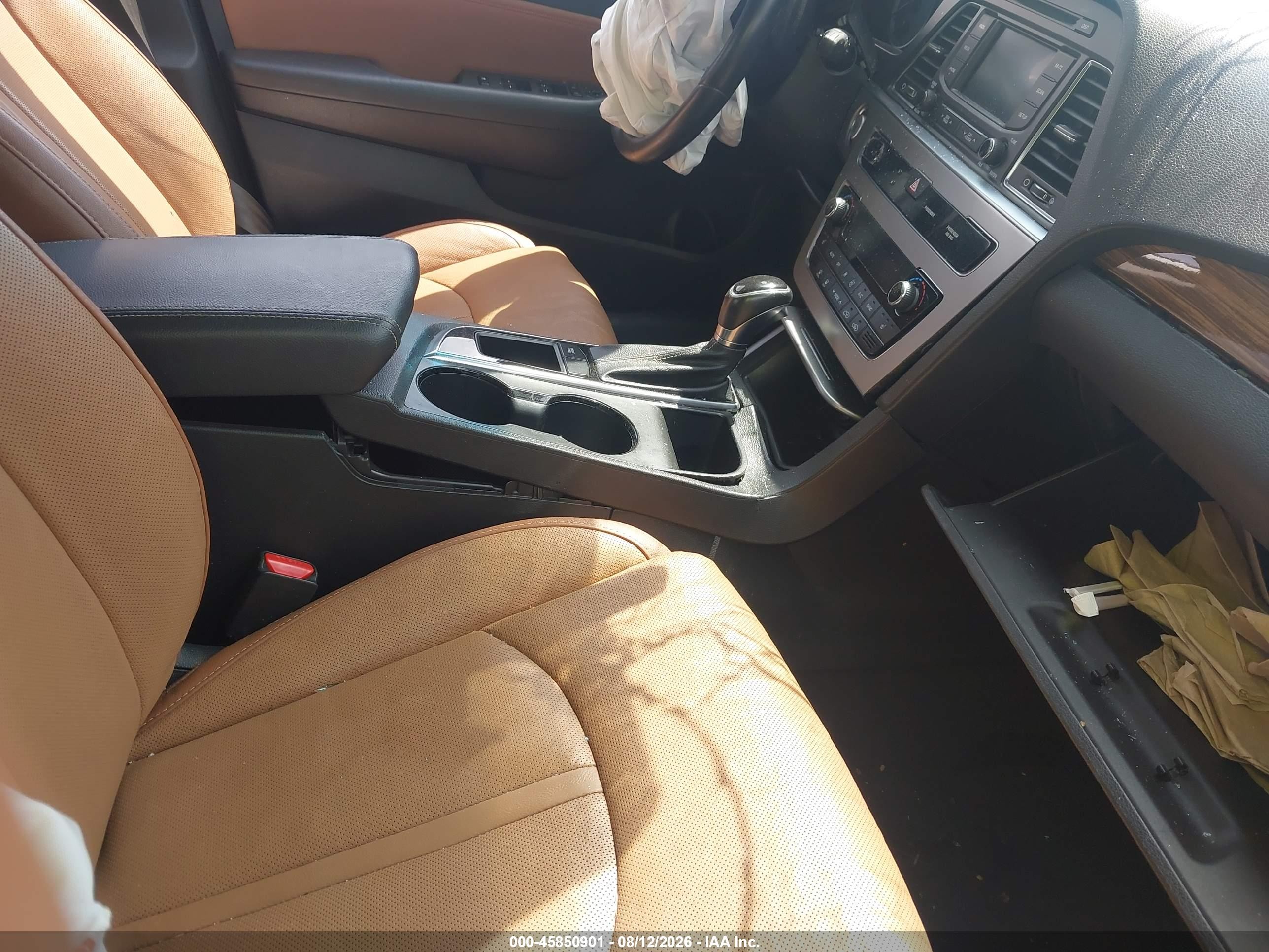 2015 Hyundai Sonata Limited Белый vin: 5NPE34AF2FH048554