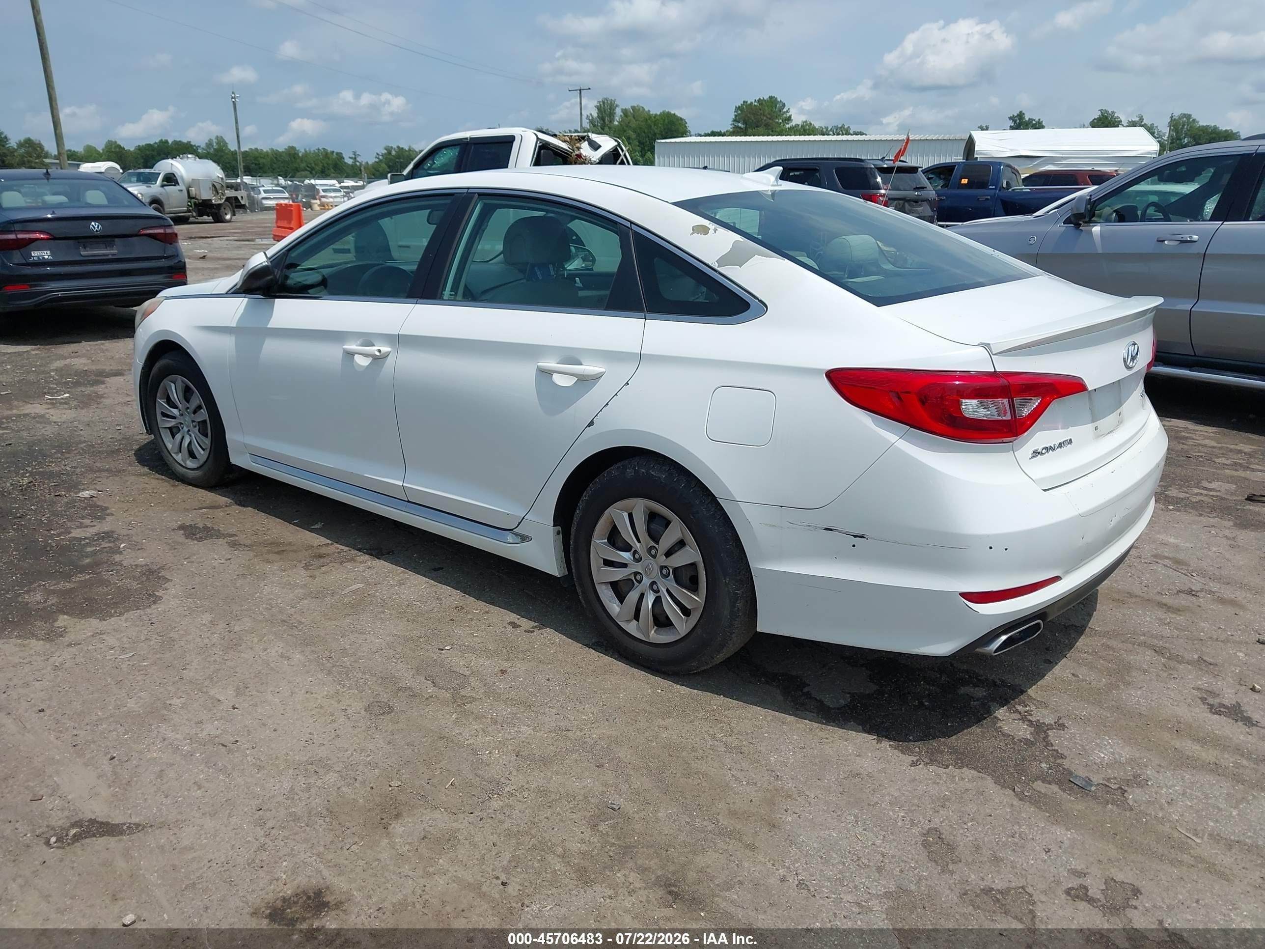 2015 Hyundai Sonata Sport White vin: 5NPE34AF2FH053365