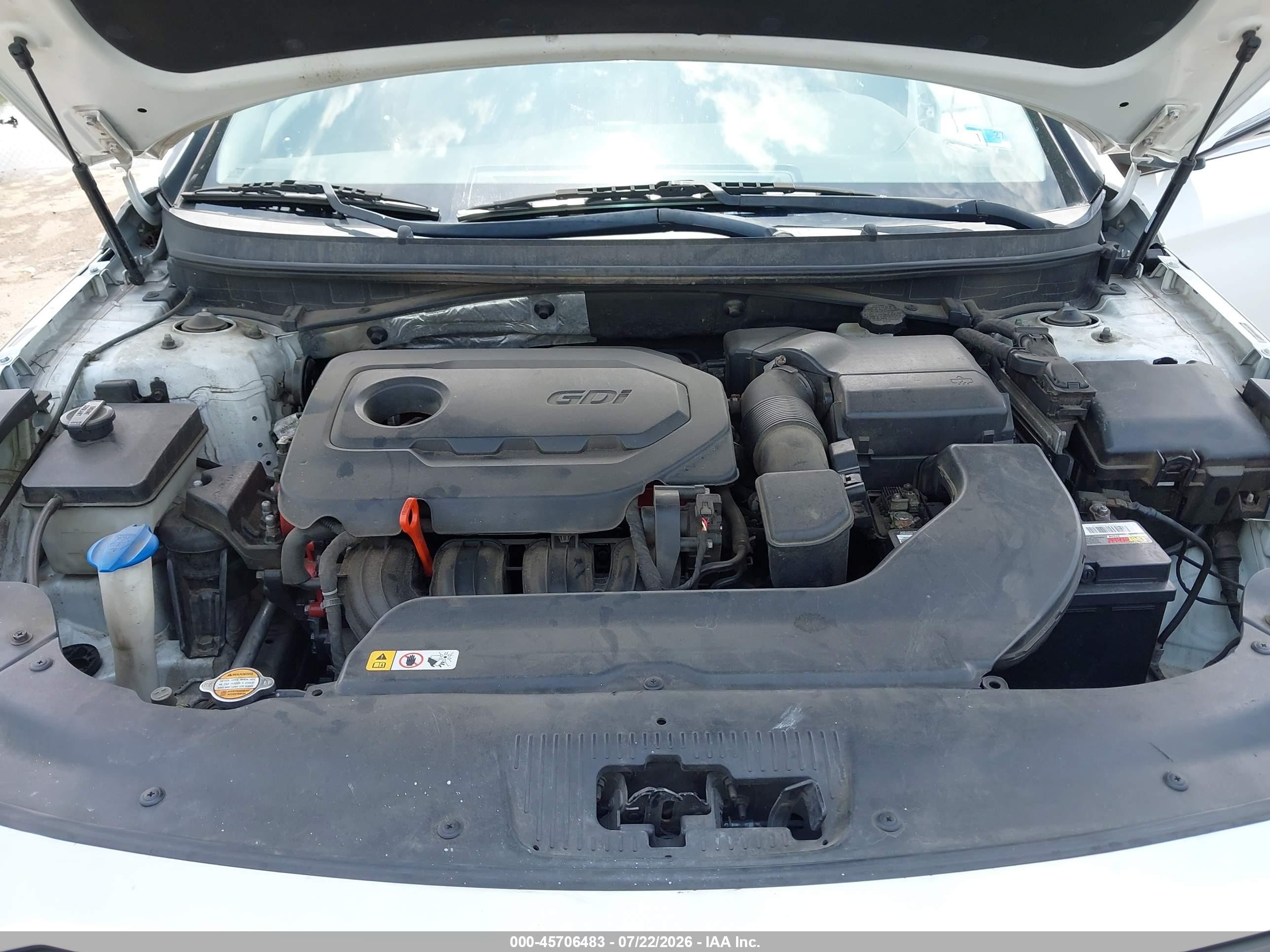 2015 Hyundai Sonata Sport White vin: 5NPE34AF2FH053365
