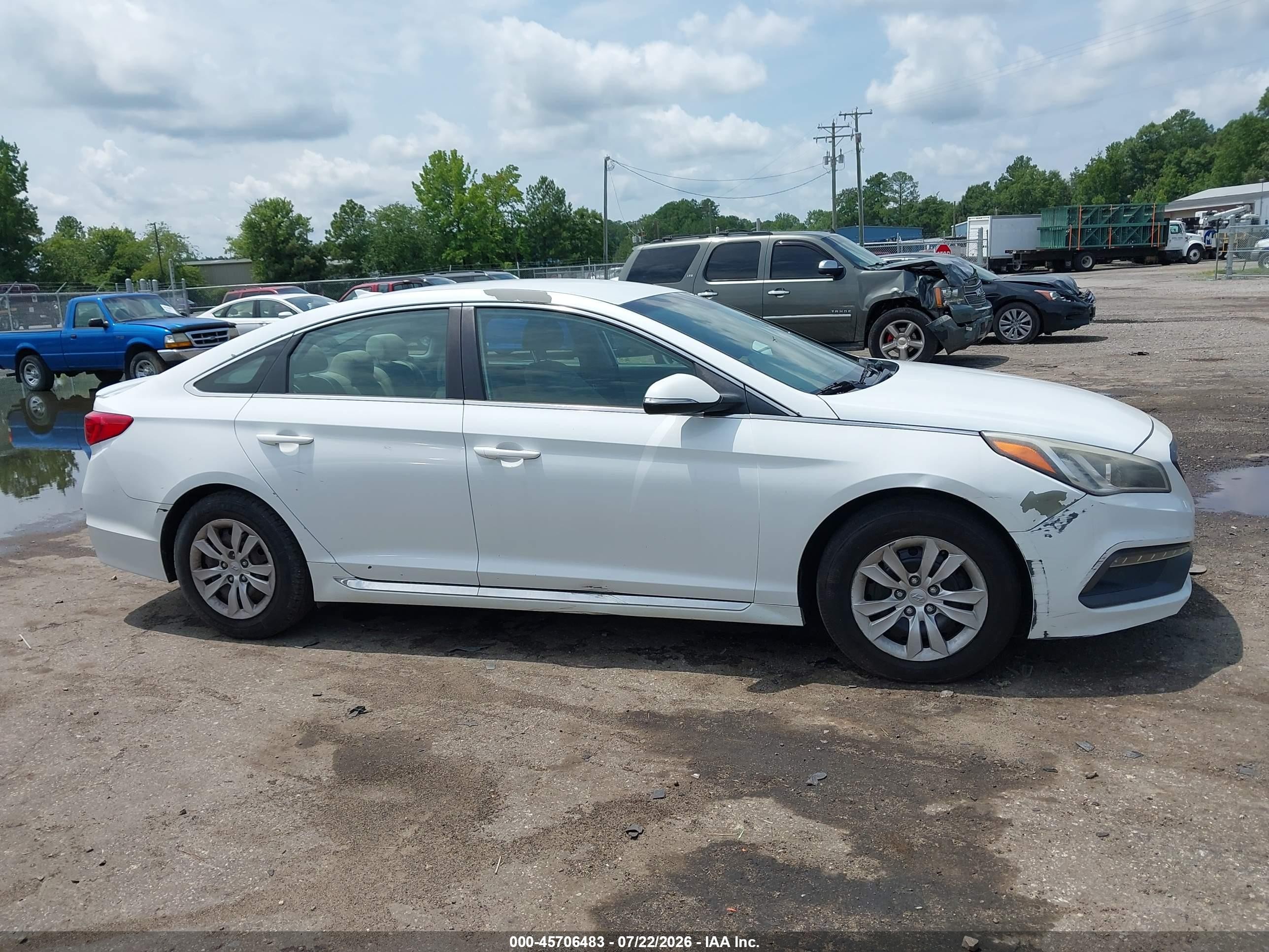 2015 Hyundai Sonata Sport White vin: 5NPE34AF2FH053365