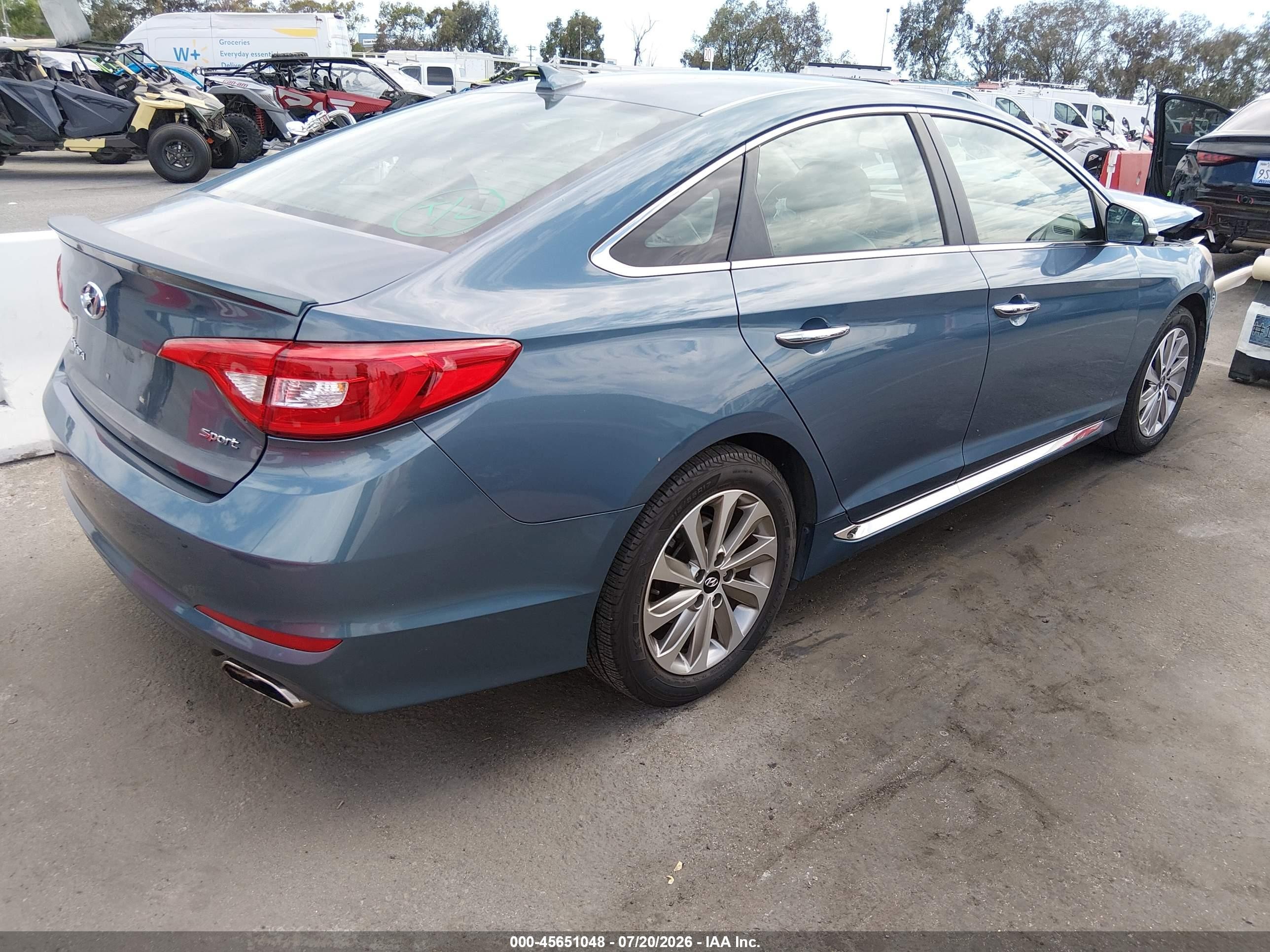 2015 Hyundai Sonata Sport Teal vin: 5NPE34AF2FH058159