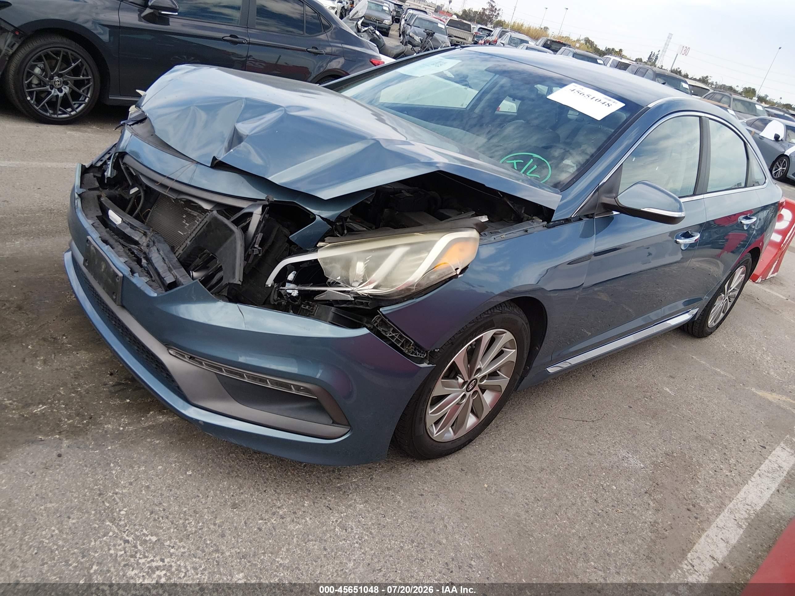 2015 Hyundai Sonata Sport Teal vin: 5NPE34AF2FH058159