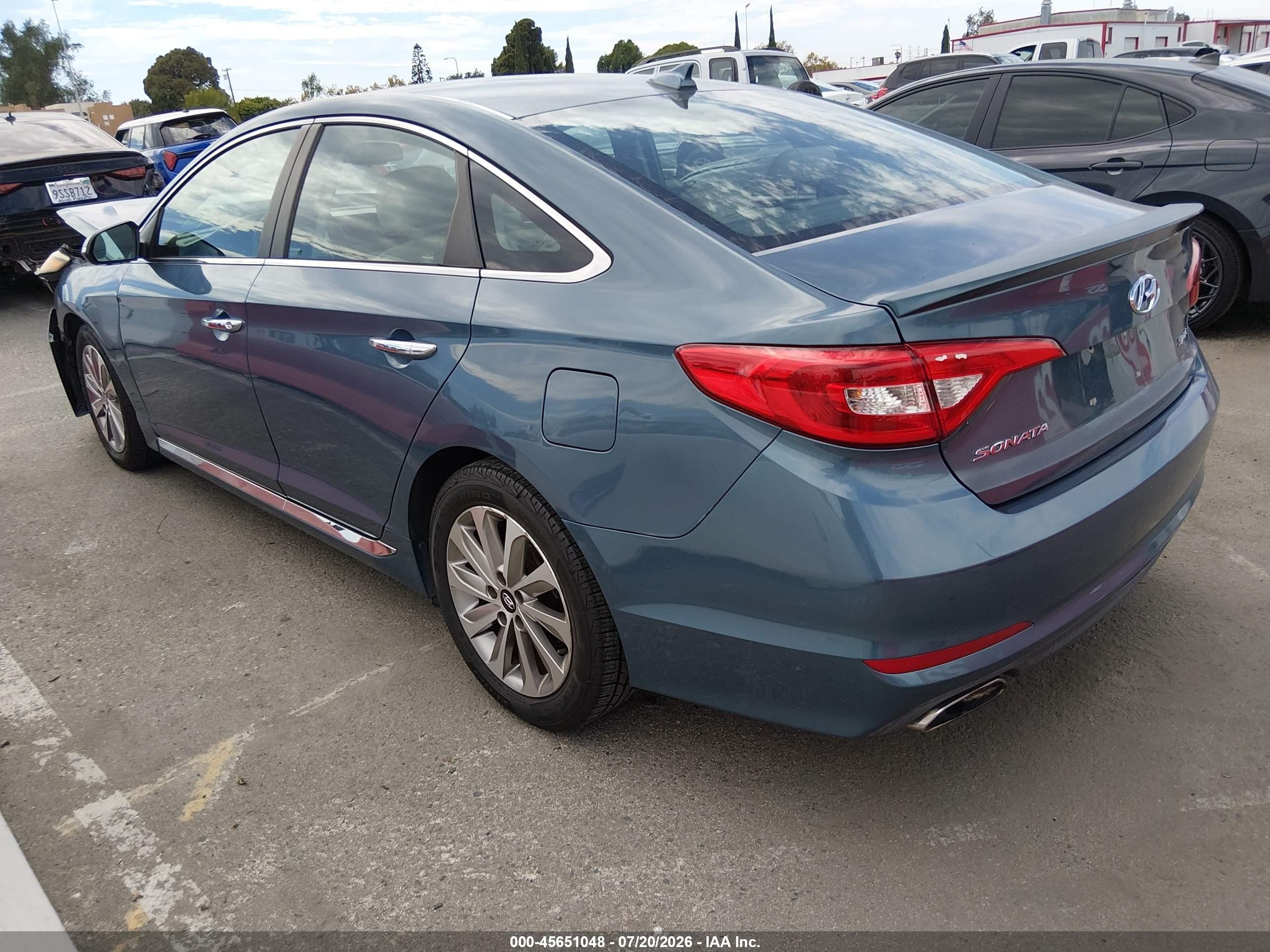 2015 Hyundai Sonata Sport Teal vin: 5NPE34AF2FH058159