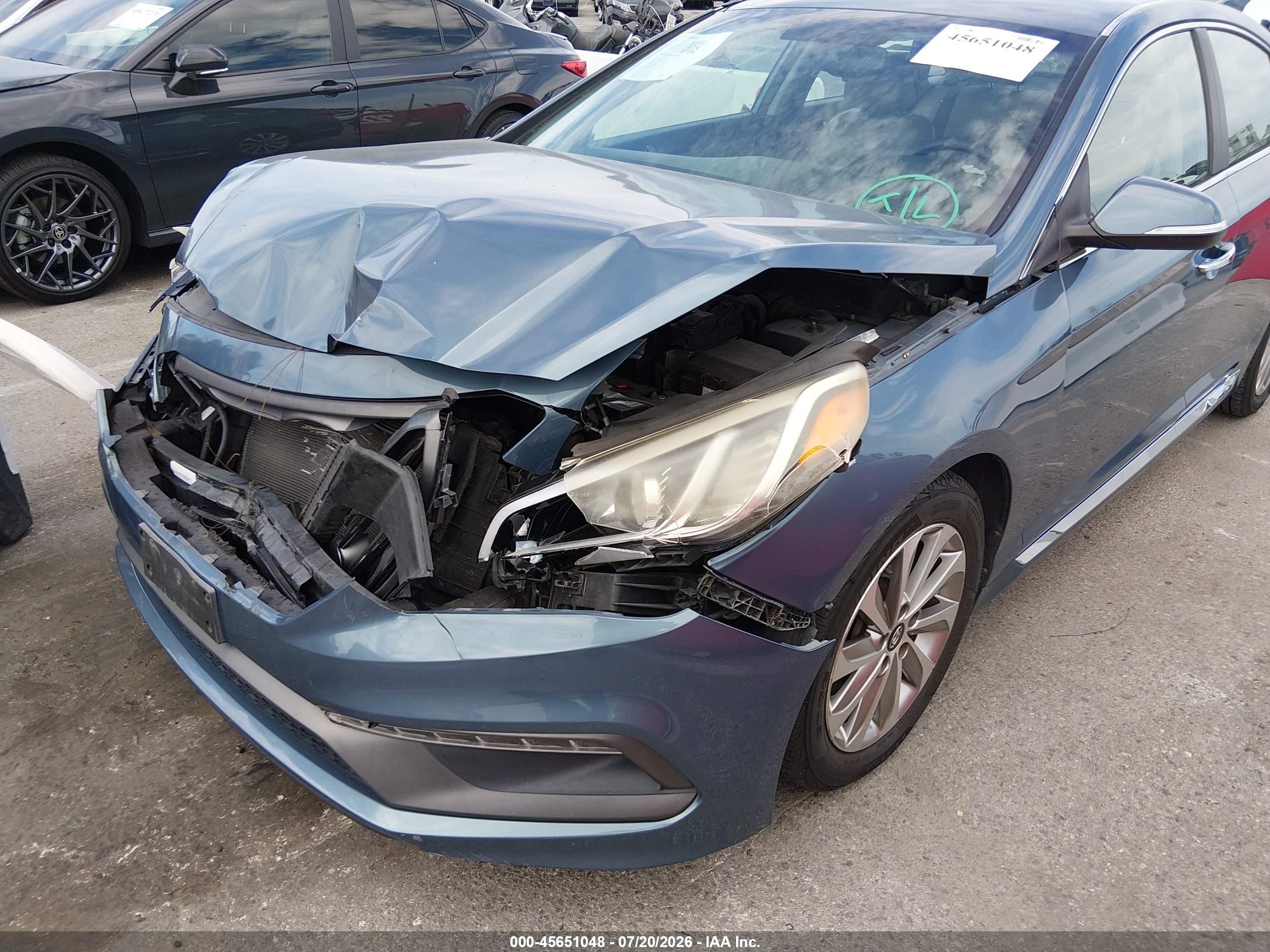 2015 Hyundai Sonata Sport Teal vin: 5NPE34AF2FH058159