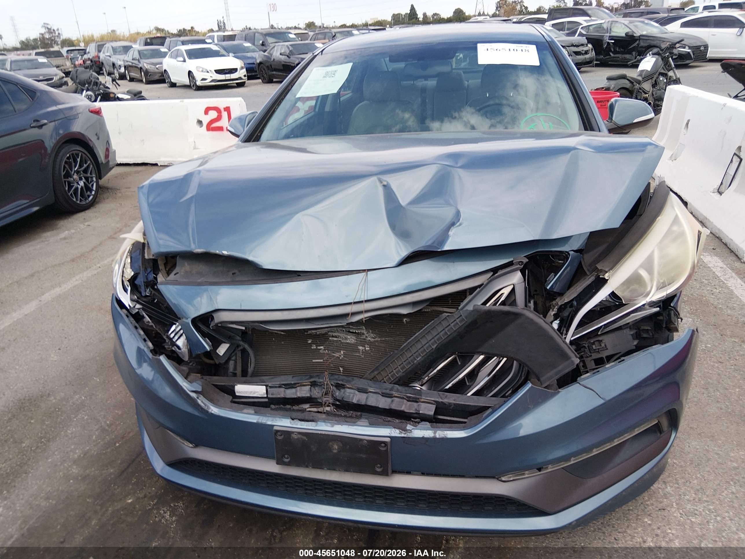 2015 Hyundai Sonata Sport Teal vin: 5NPE34AF2FH058159