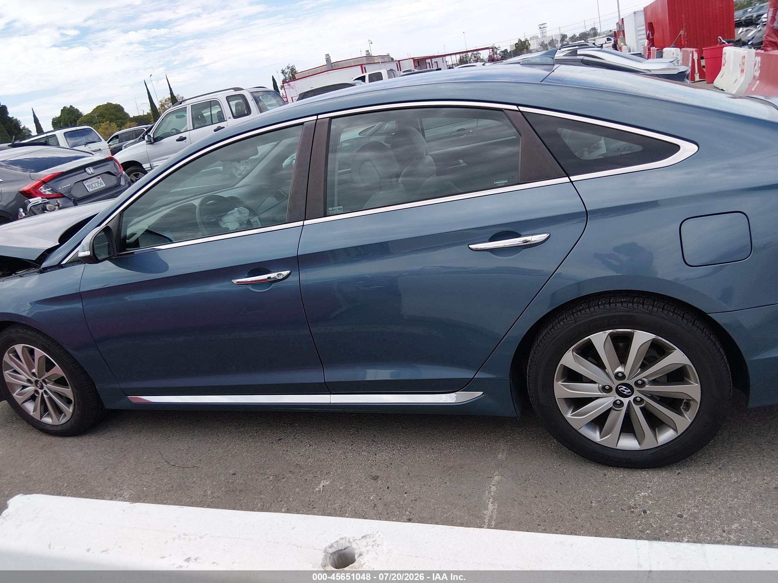 2015 Hyundai Sonata Sport Teal vin: 5NPE34AF2FH058159